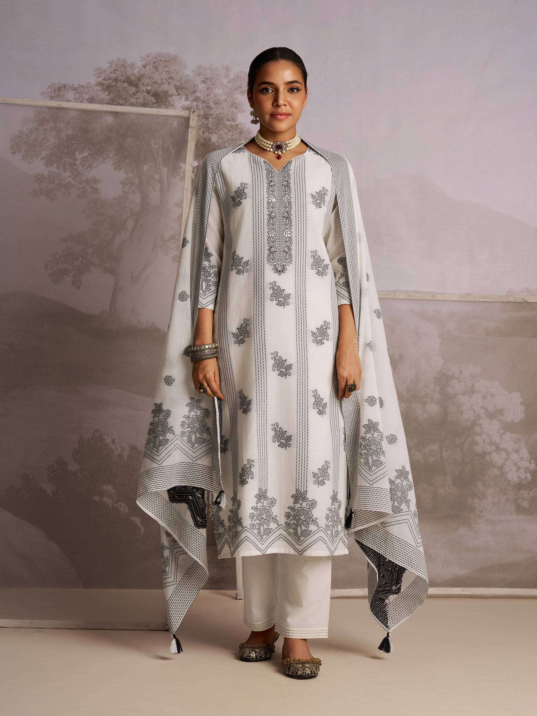 Charmant Cotton Kurta Set