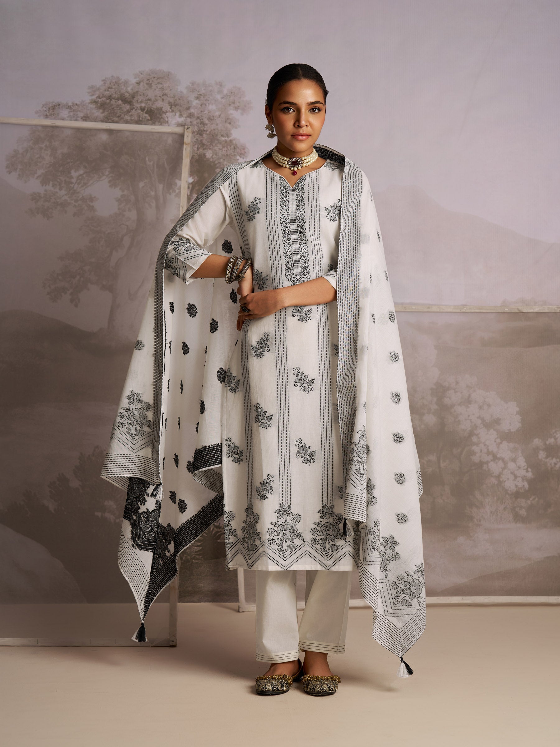 Charmant Cotton Kurta Set