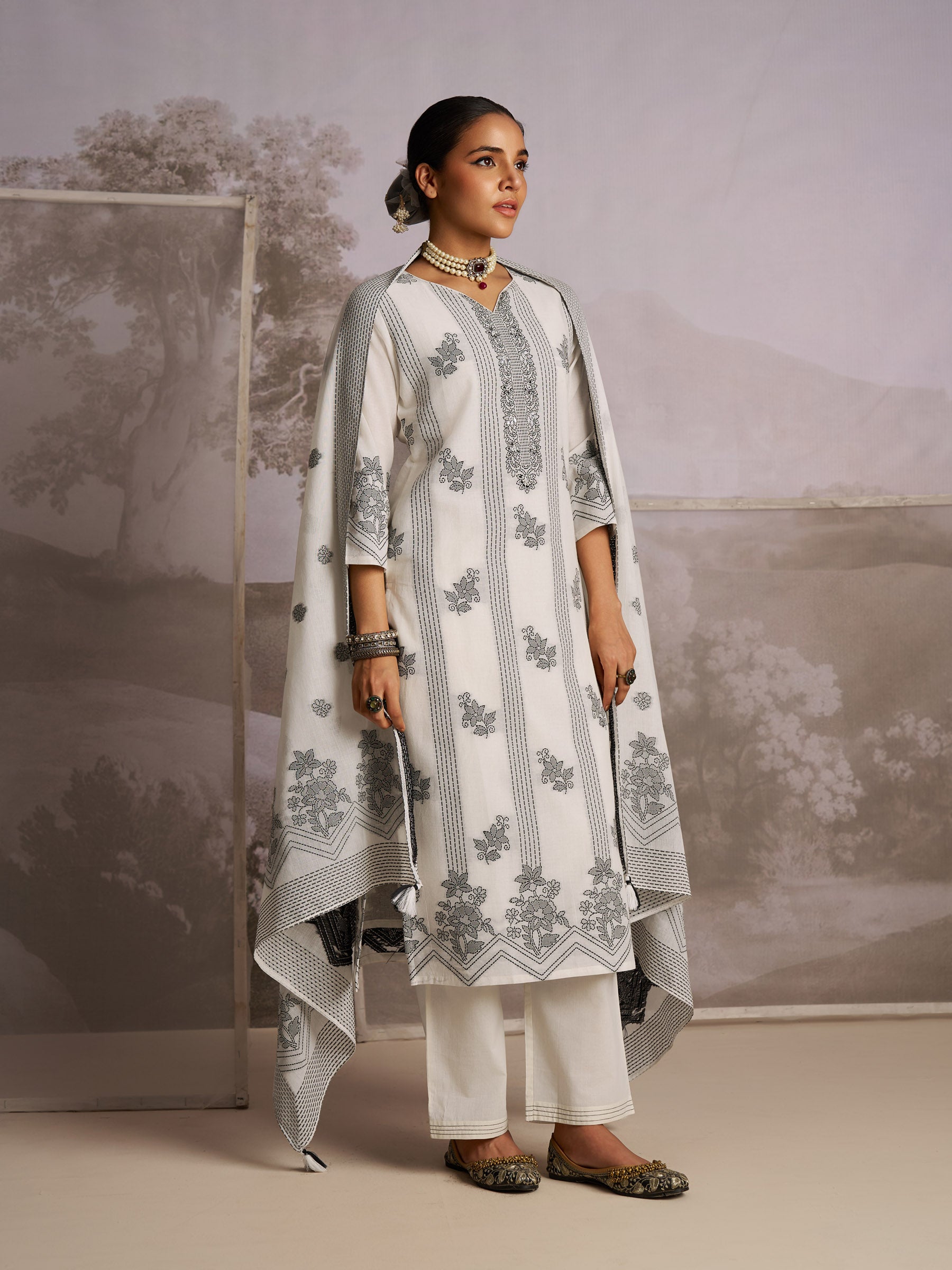 Charmant Cotton Kurta Set
