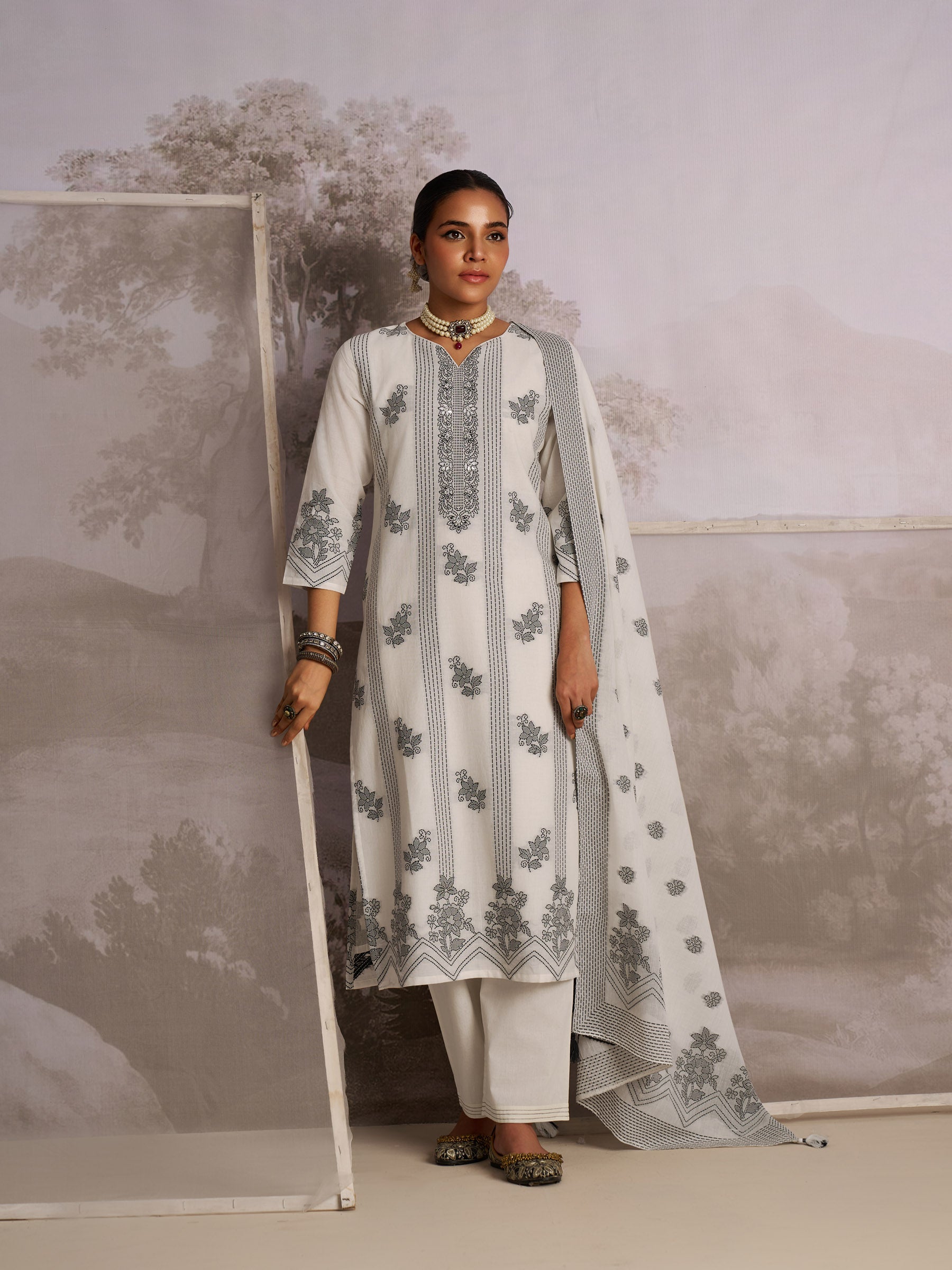 Charmant Cotton Kurta Set
