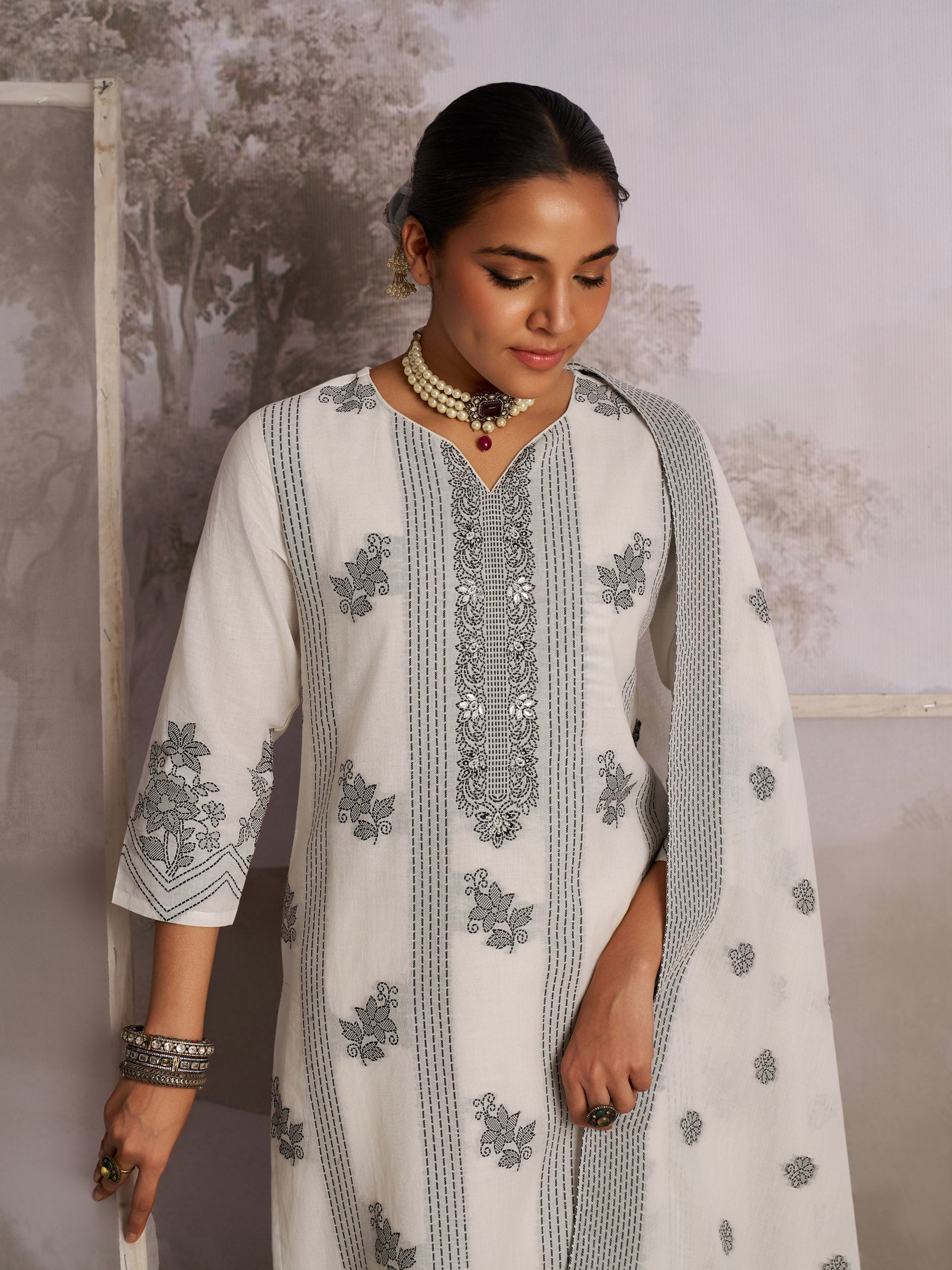 Charmant Cotton Kurta Set