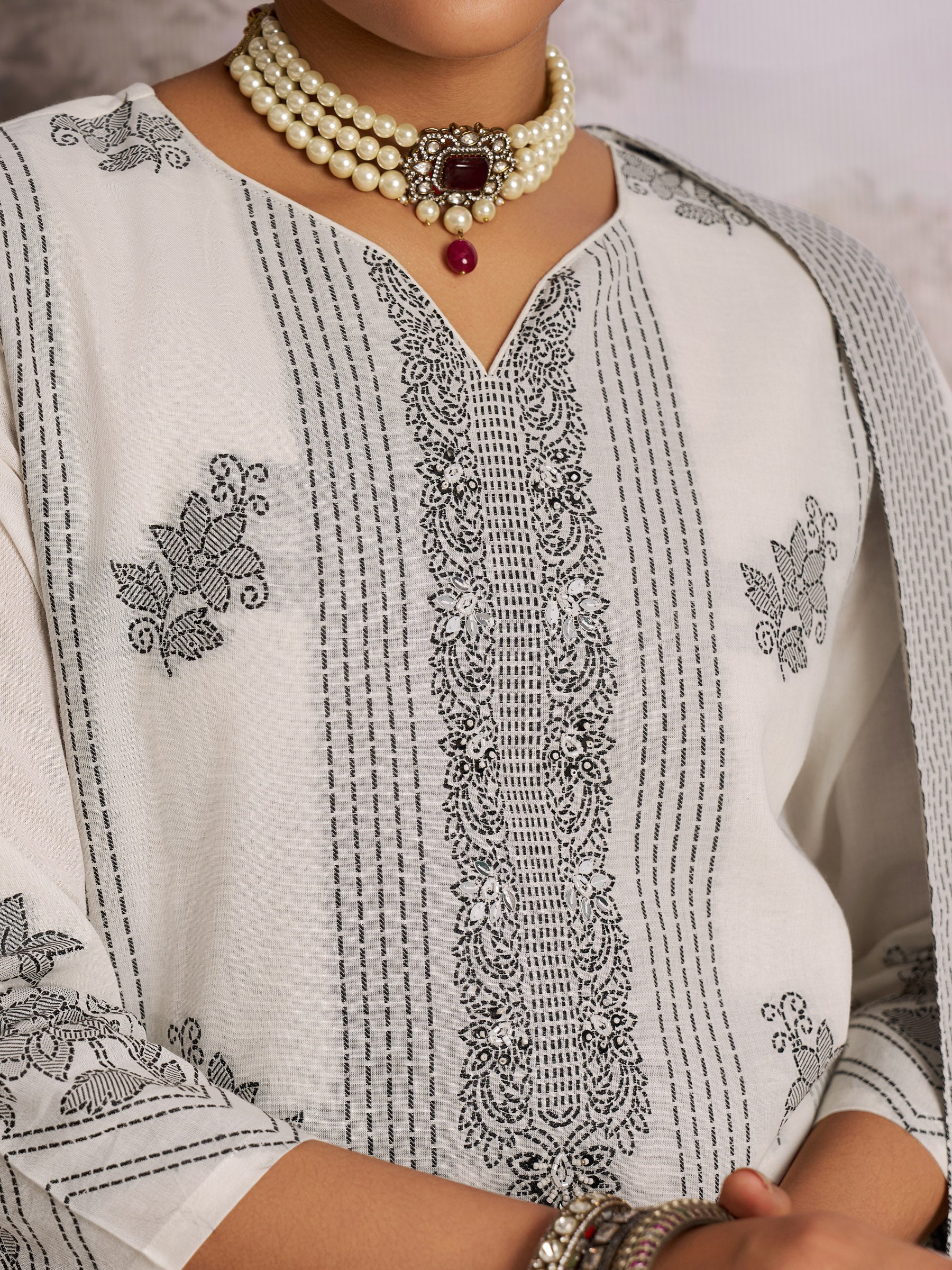 Charmant Cotton Kurta Set