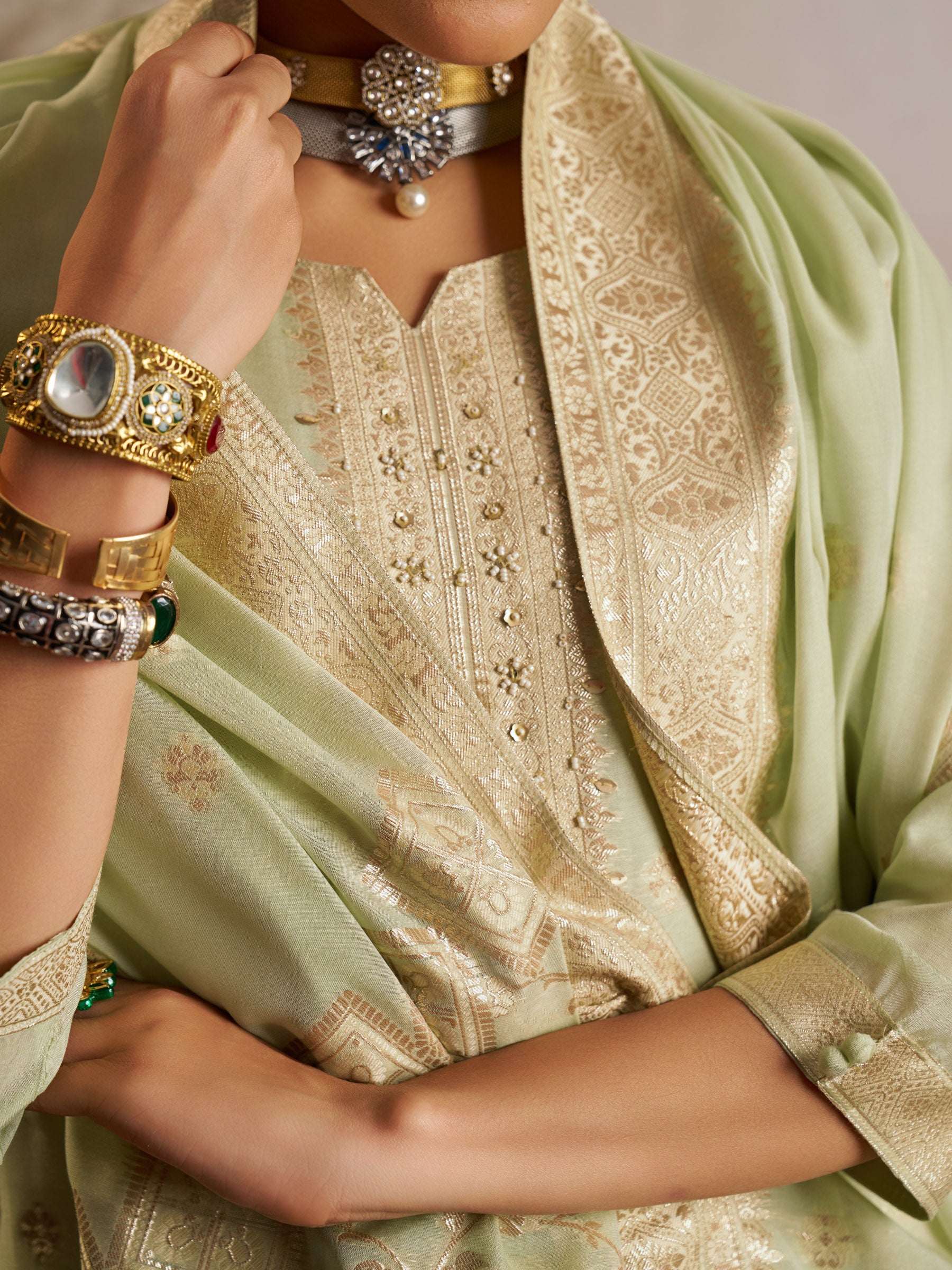Serenite Chanderi Kurta Set