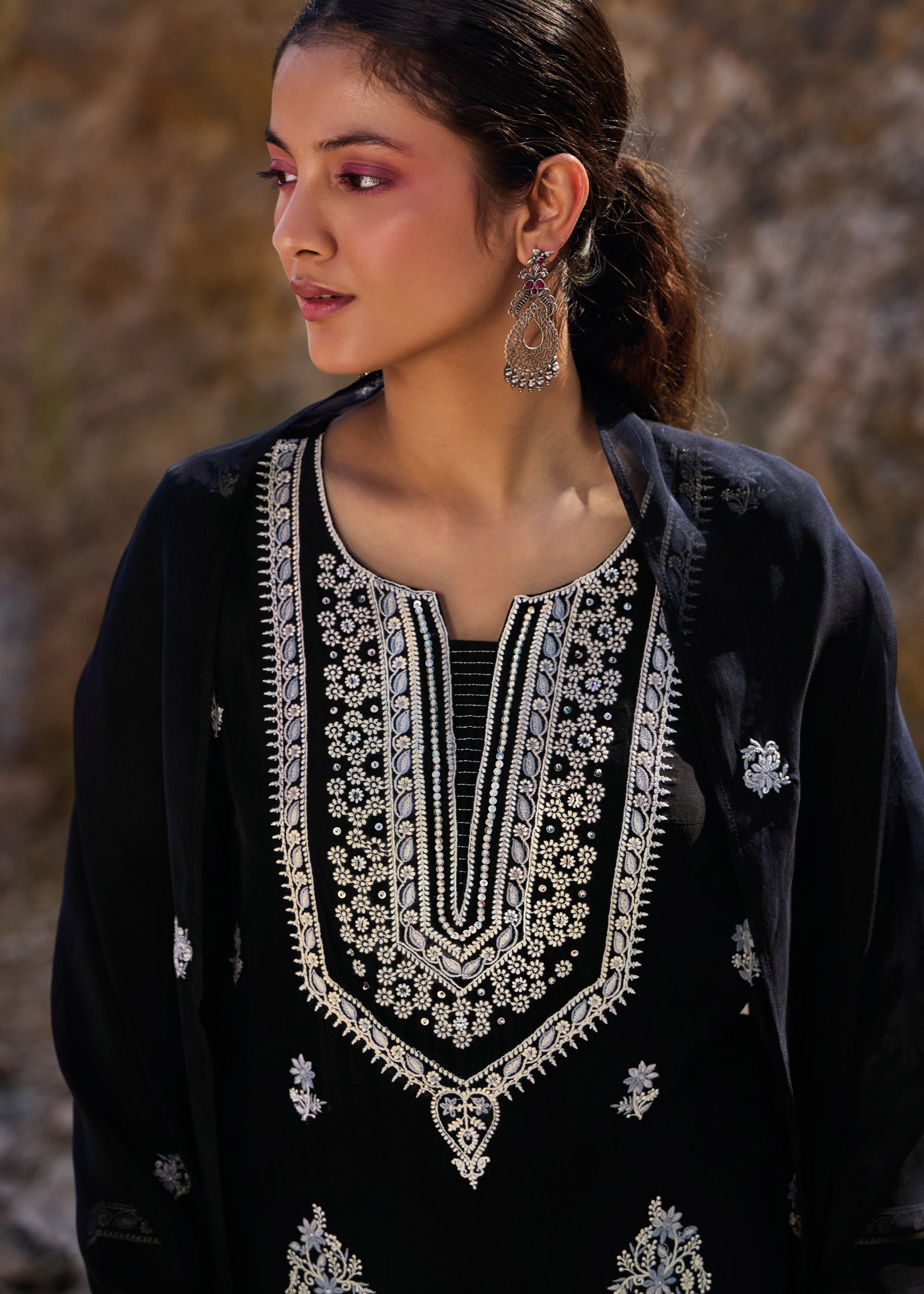 Oriana Pure Organza Kurta Set