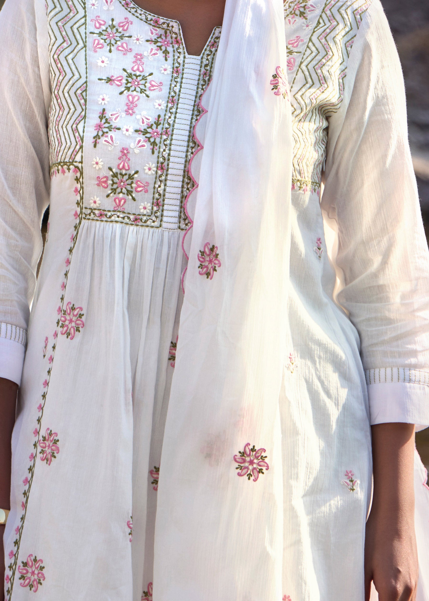 Marbella Cotton Crush Kurta Set
