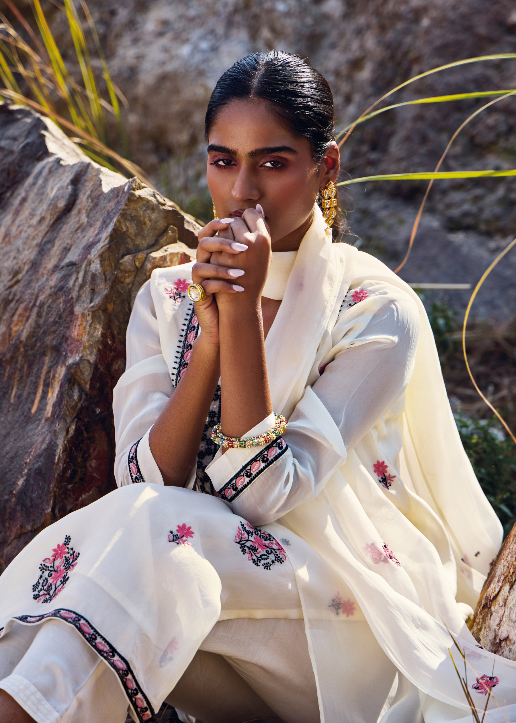 Zenovia Luxe Organza Kurta Set
