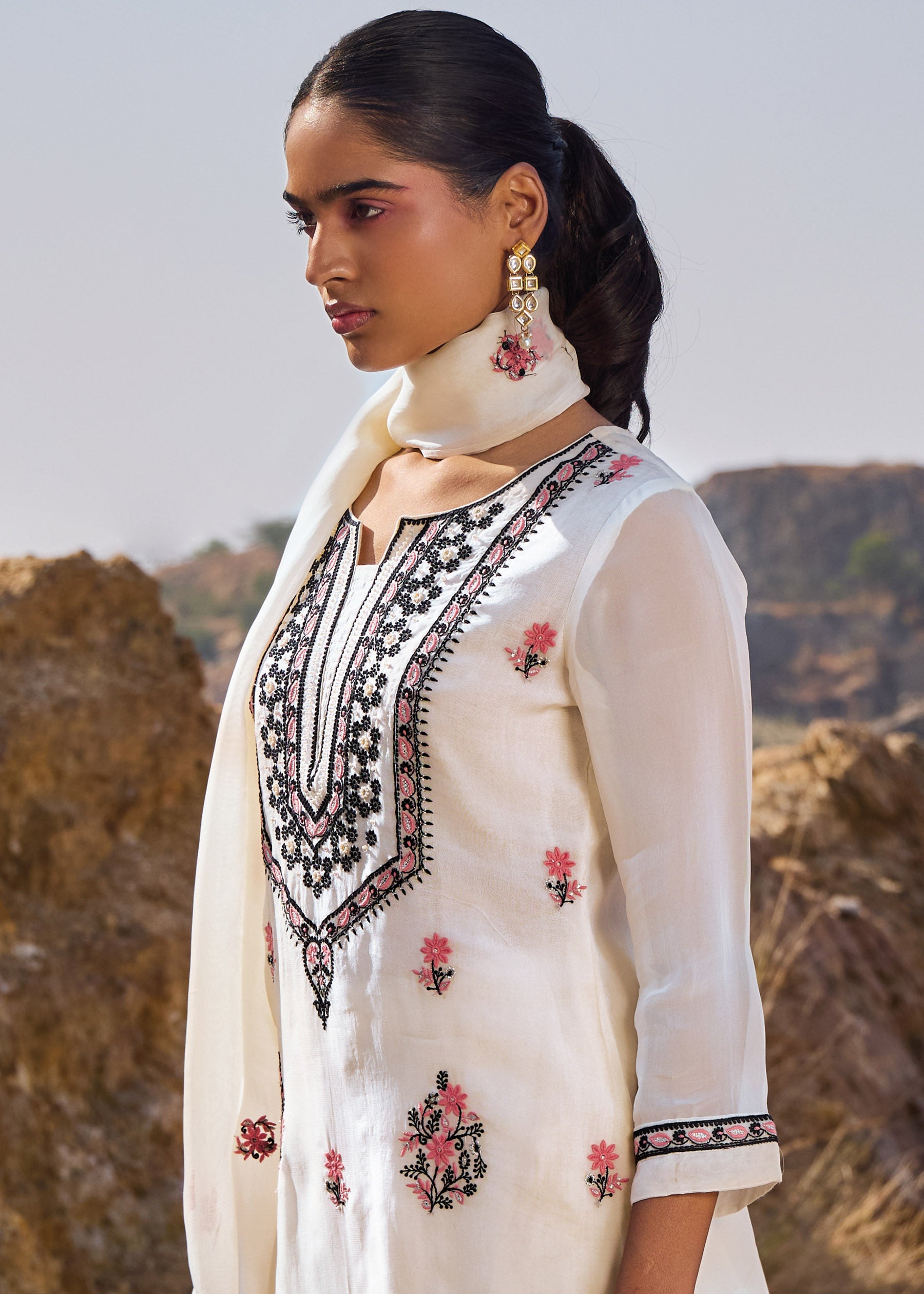 Zenovia Luxe Organza Kurta Set