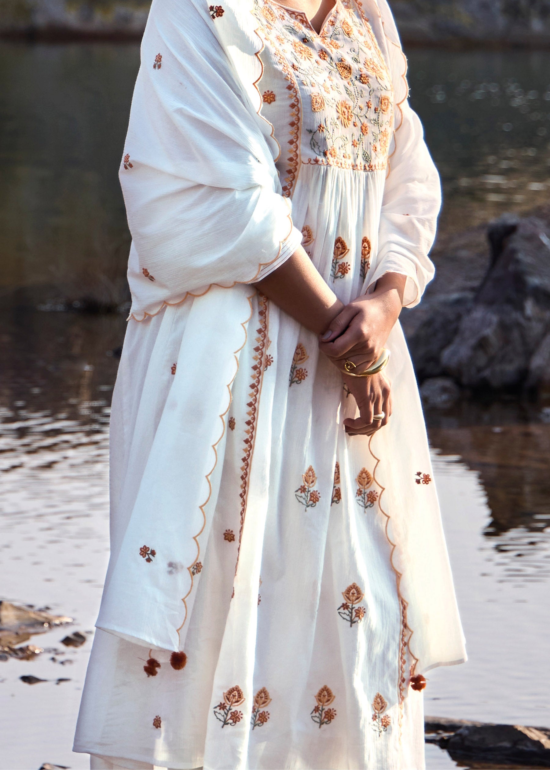 Luciana Cotton Crush Kurta Set