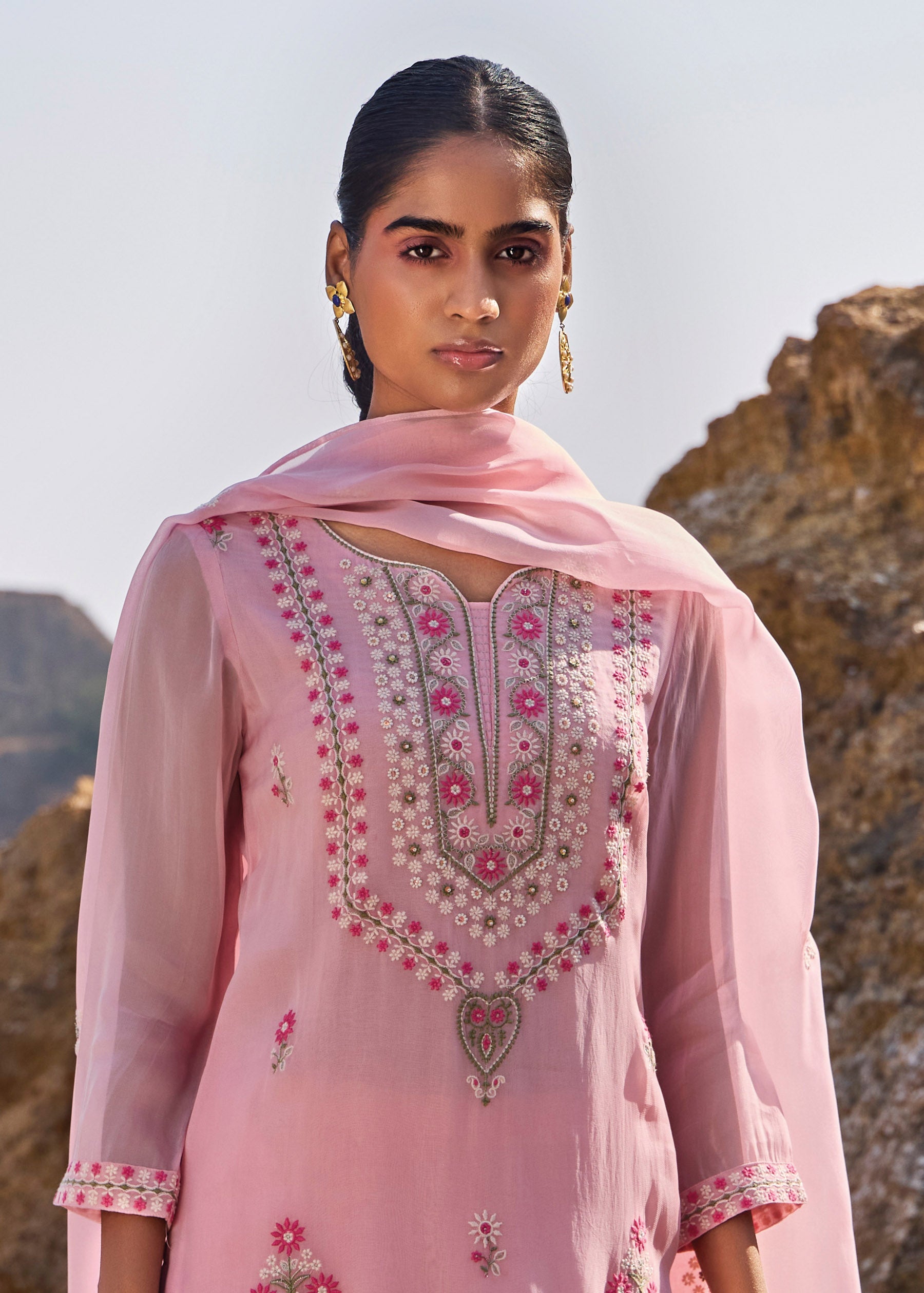 Isadora Pure Organza Kurta Set