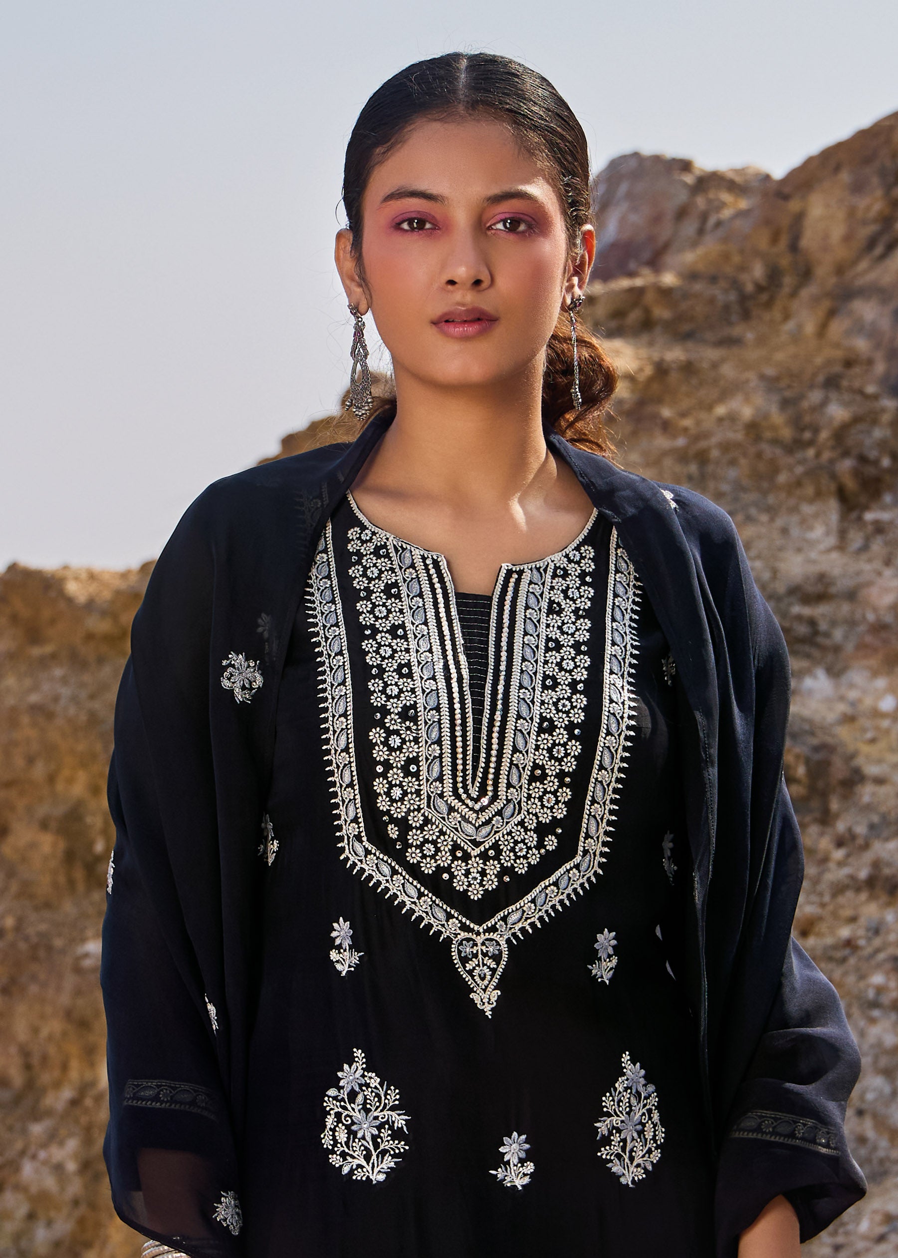 Oriana Pure Organza Kurta Set
