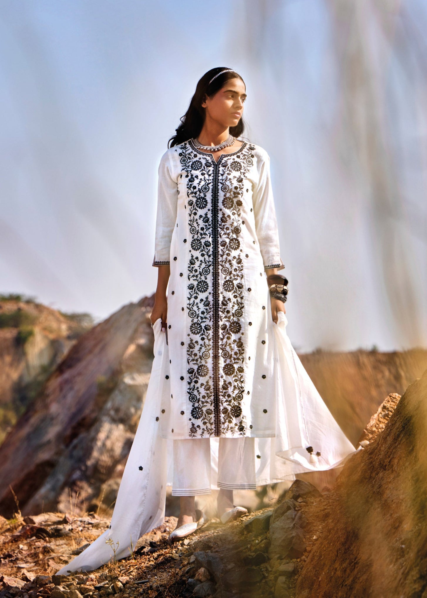 Zyrah Cotton Chikankari Kurta Set
