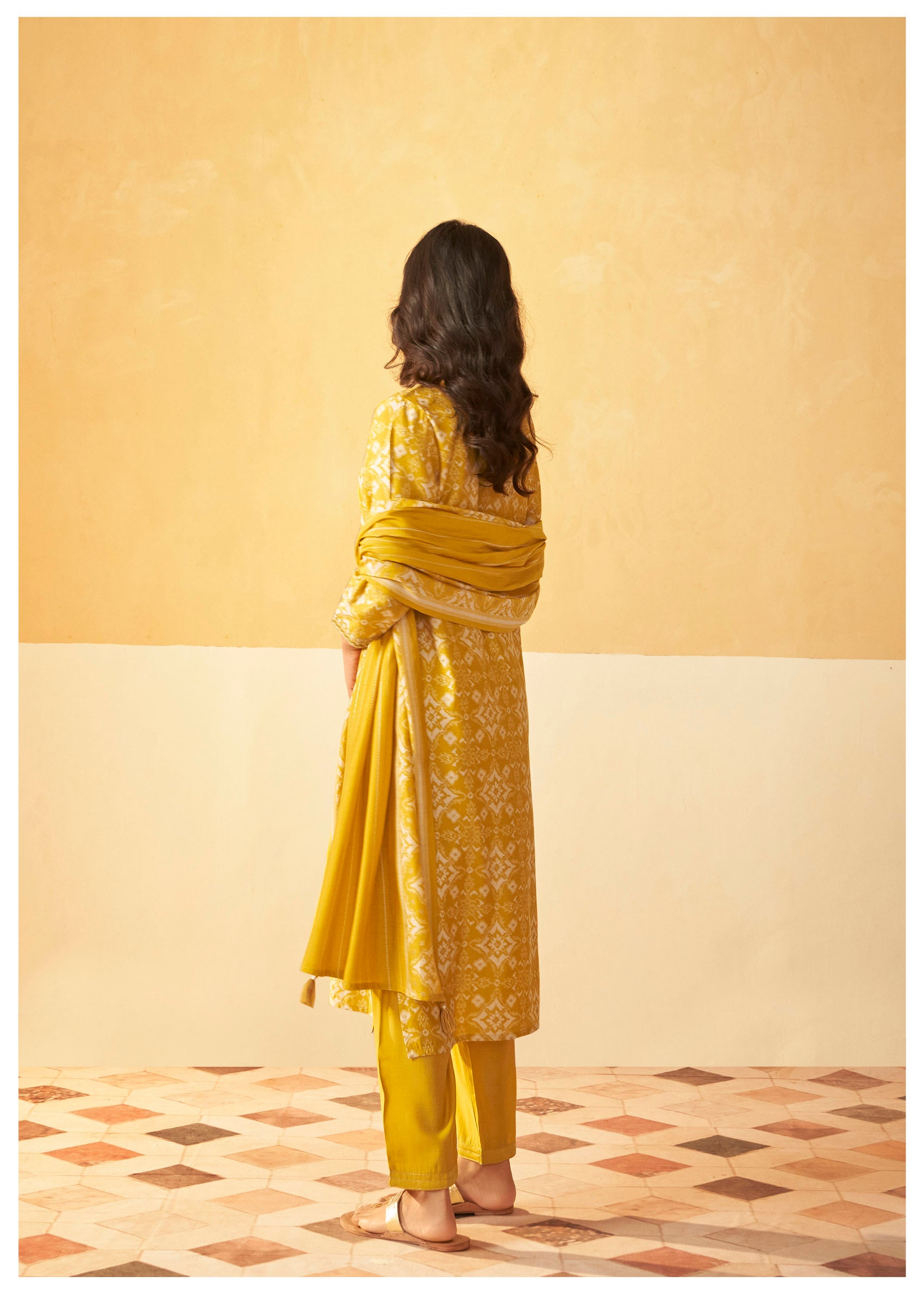Kanaka Chanderi Silk Kurta Set