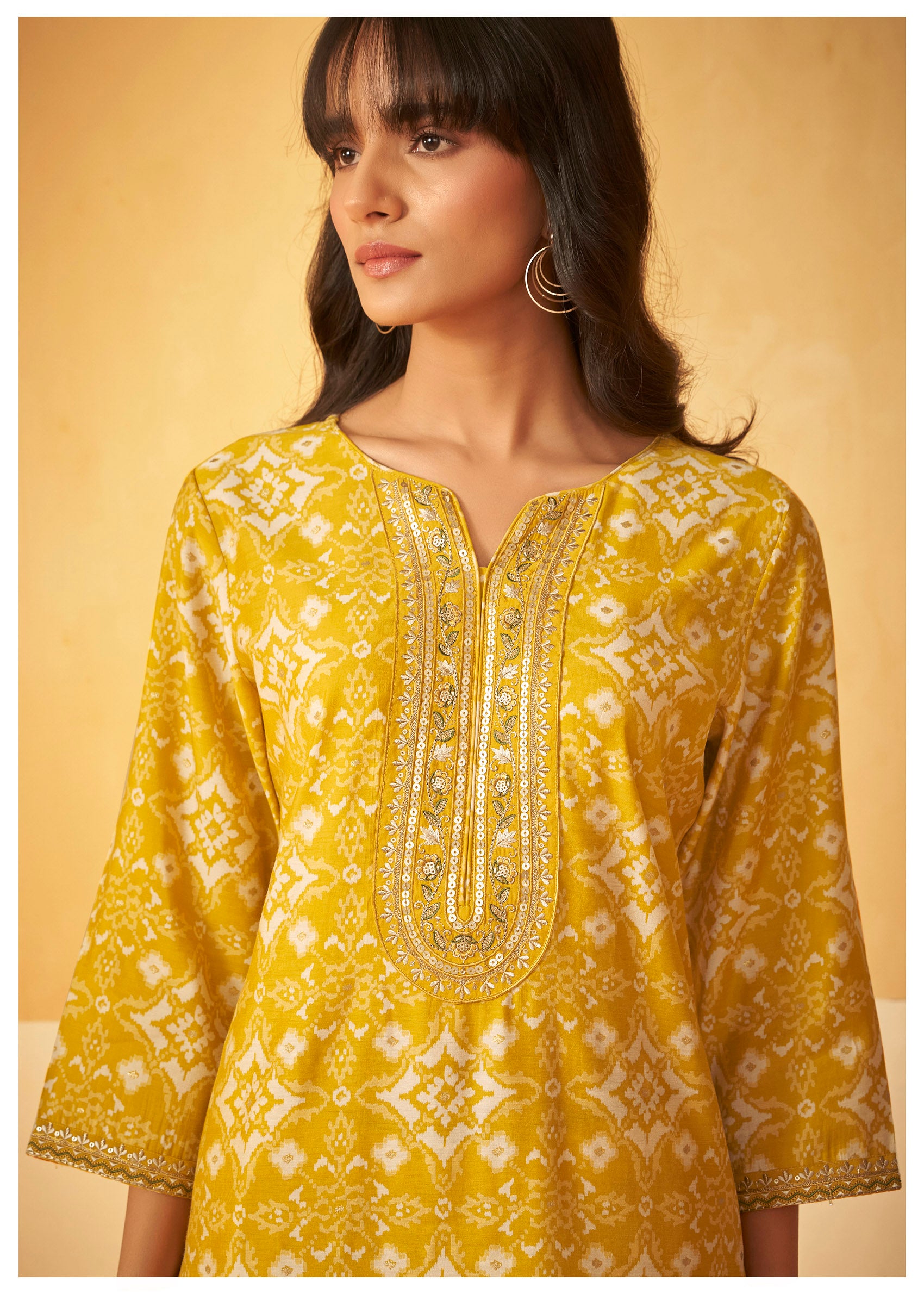 Kanaka Chanderi Silk Kurta Set