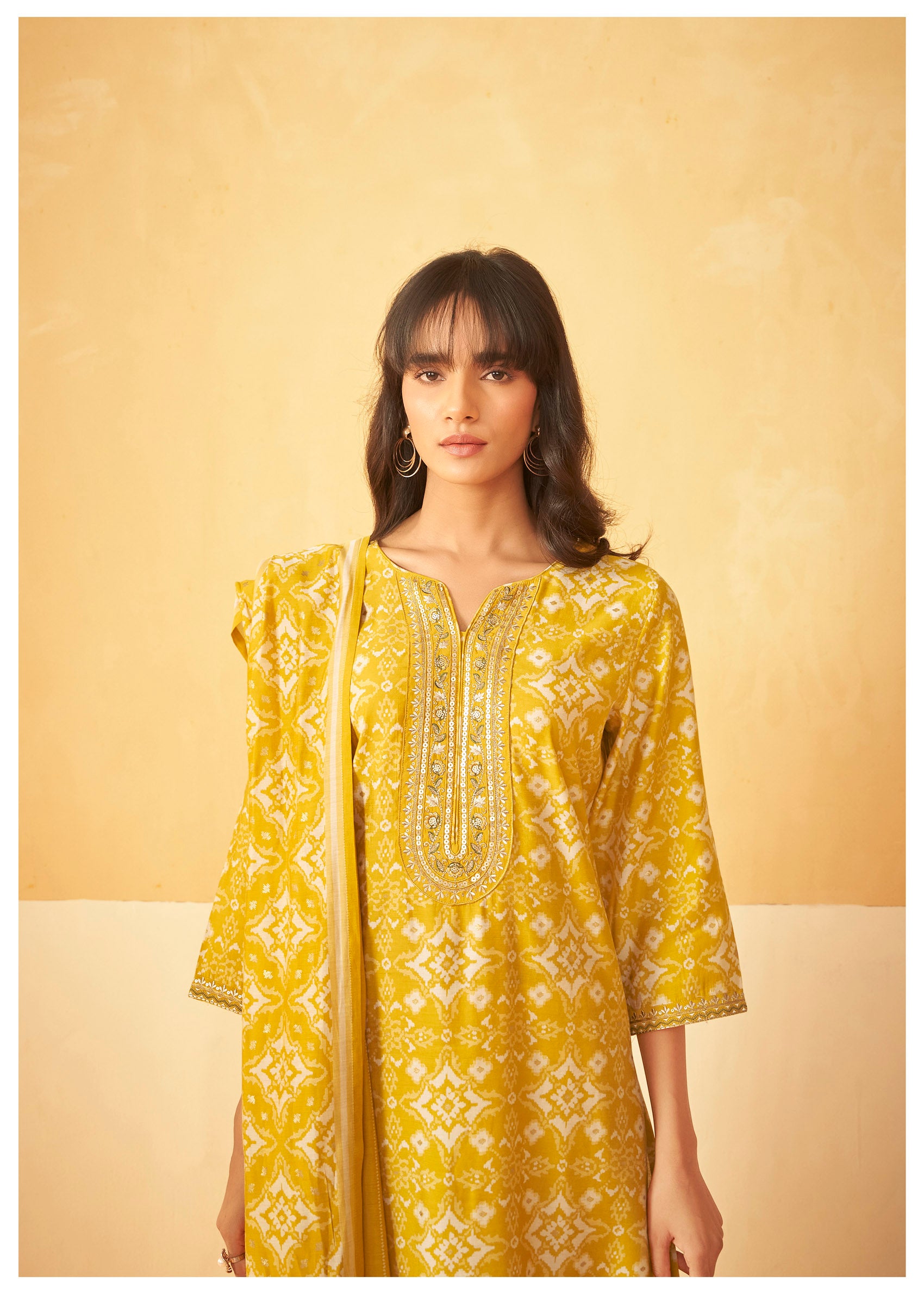 Kanaka Chanderi Silk Kurta Set