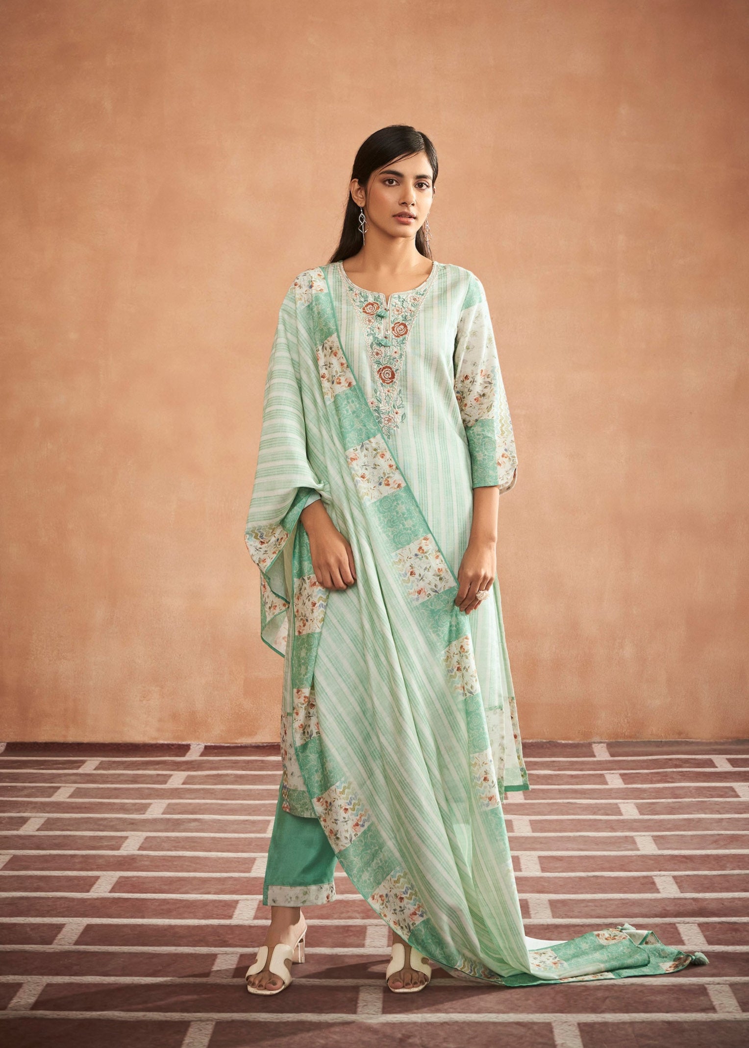 Urban Digital Elegance Kurta Set