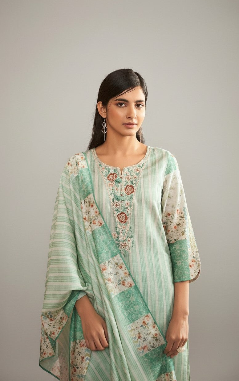 Urban Digital Elegance Kurta Set