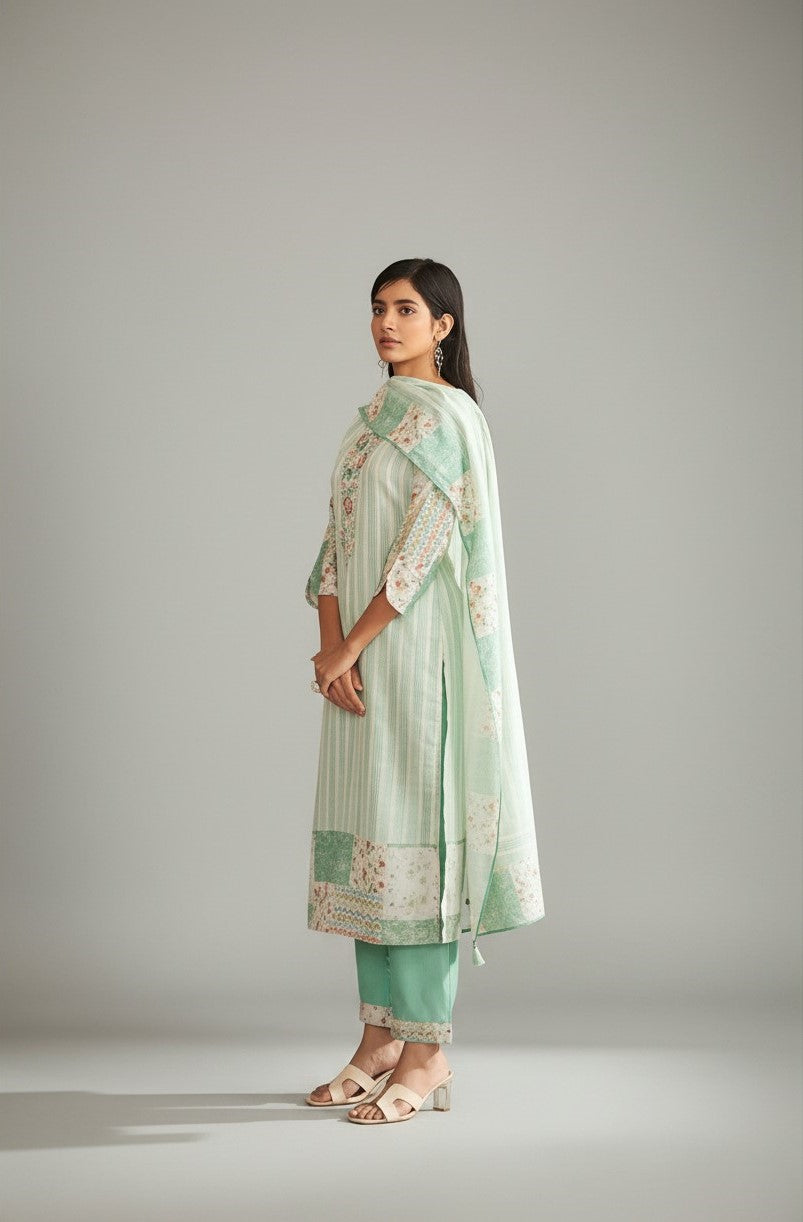 Urban Digital Elegance Kurta Set