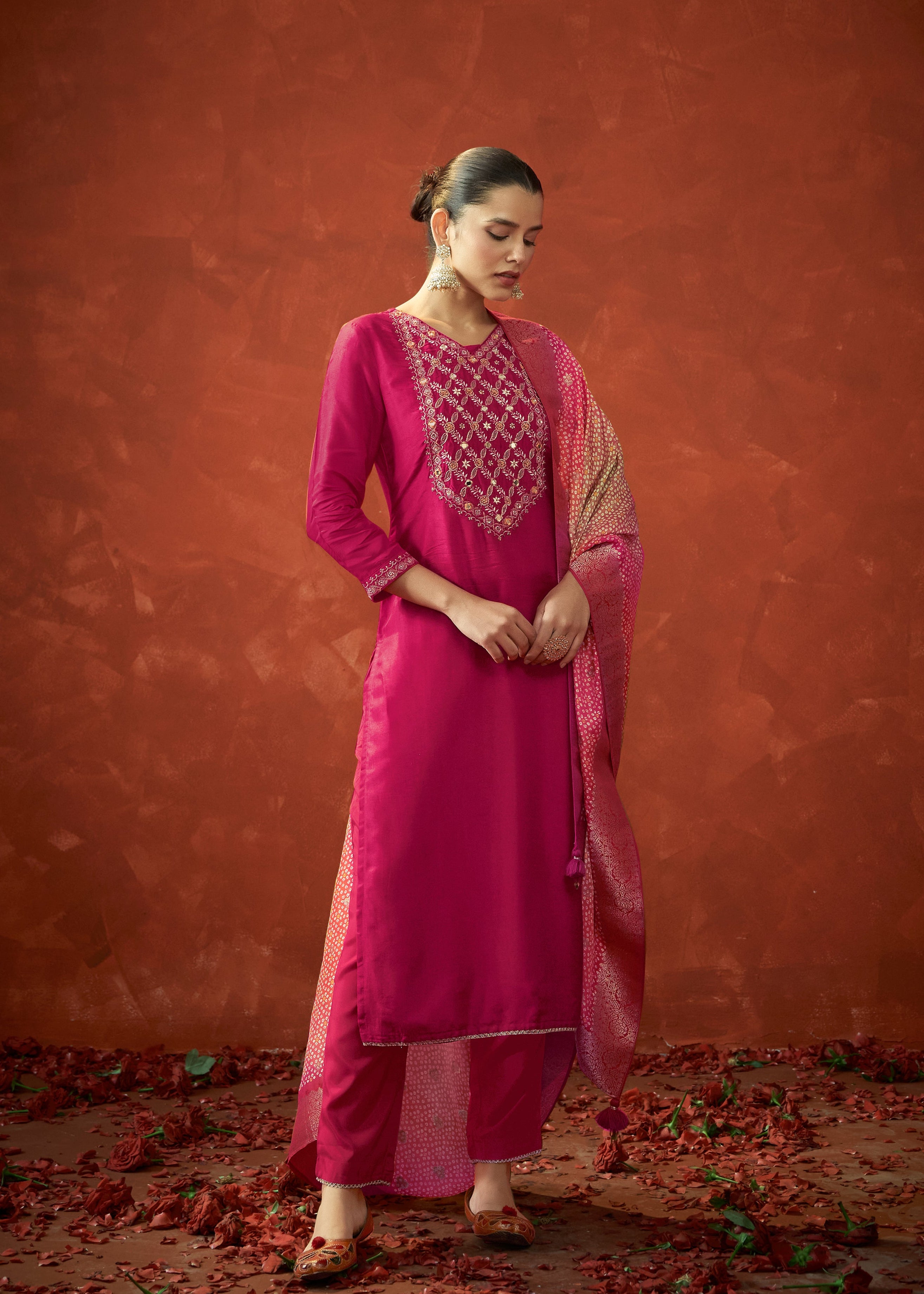 Rani Radiance Dola Silk Set