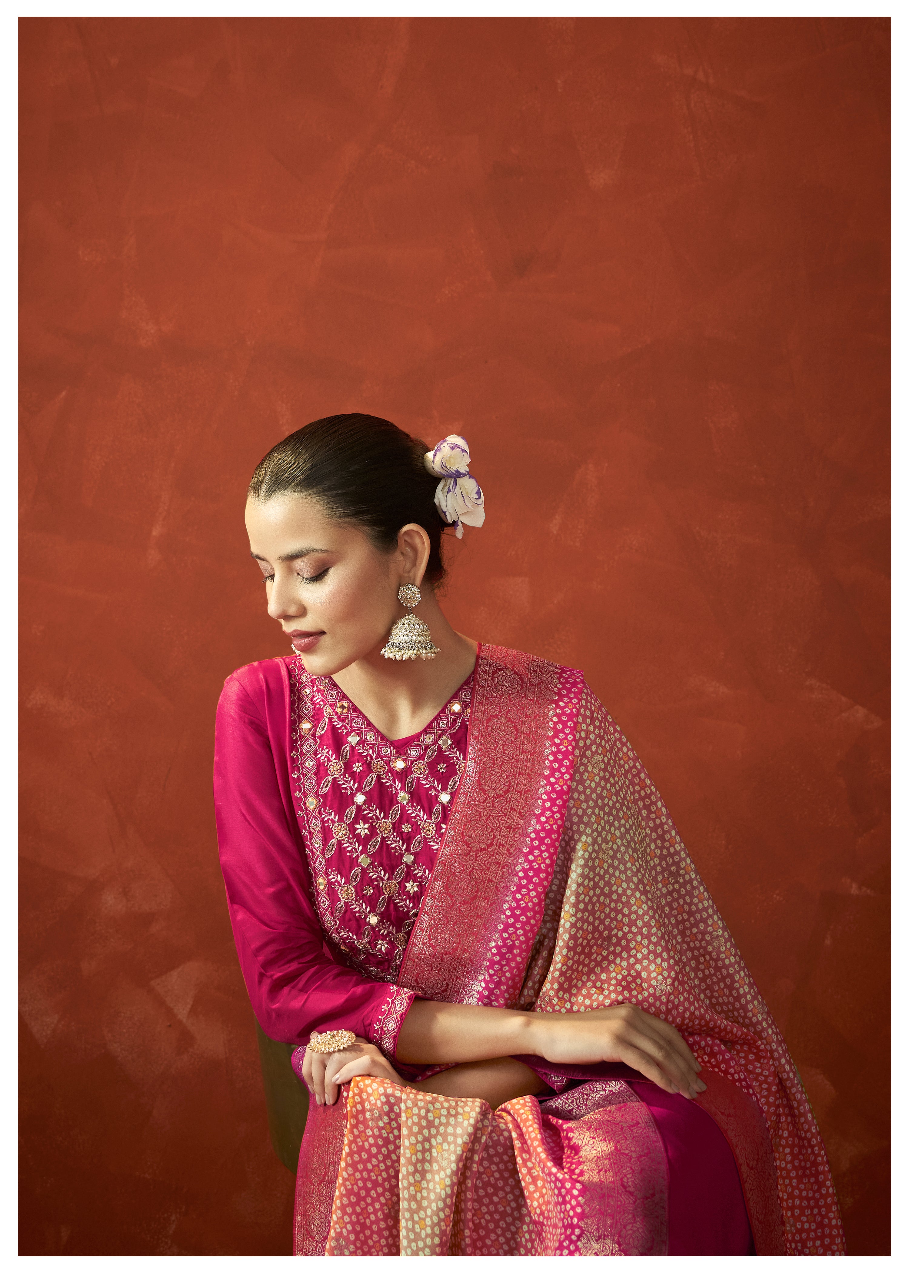 Rani Radiance Dola Silk Set