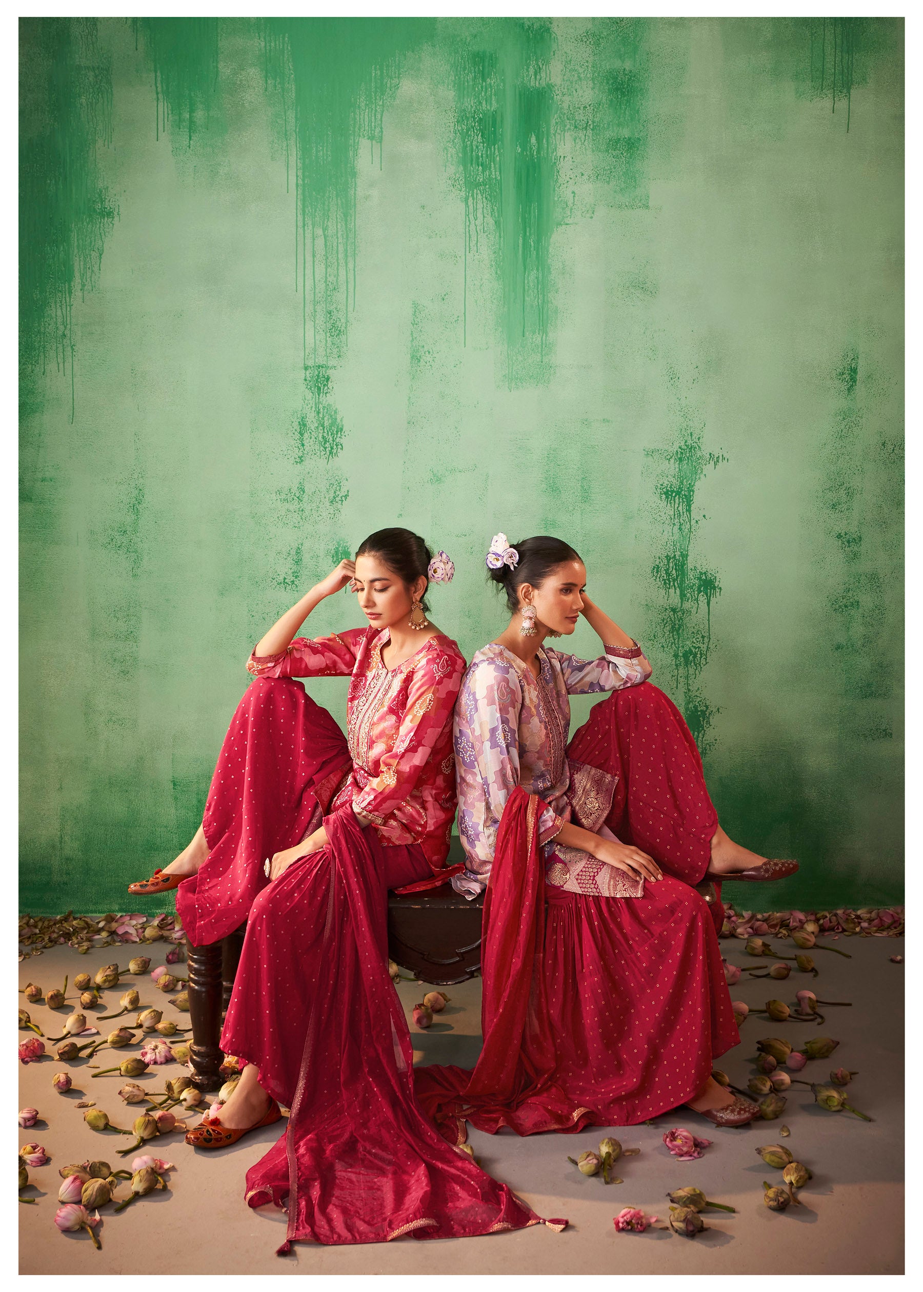 Embroidered Jacquard Set
