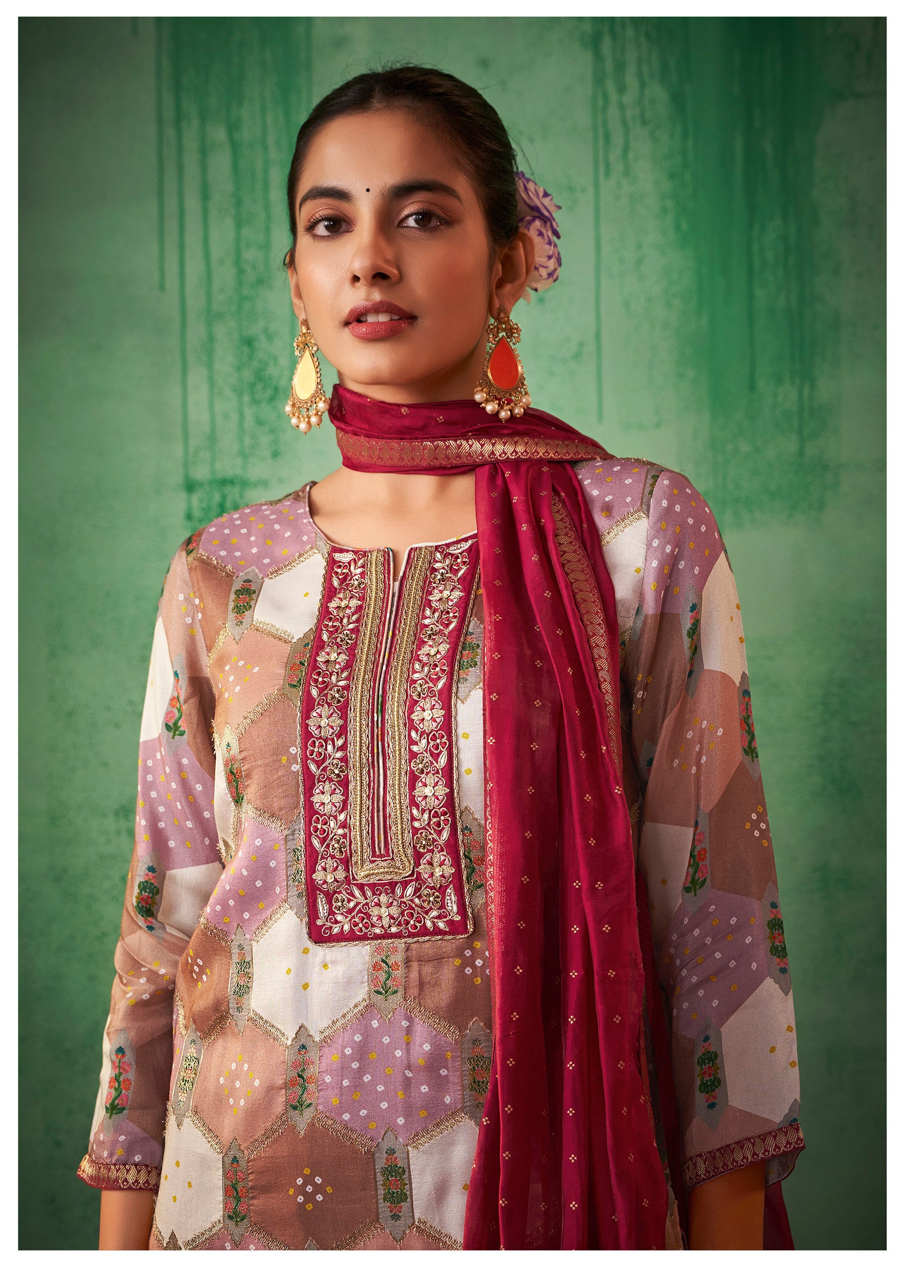 Kanika Jacquard Sharara