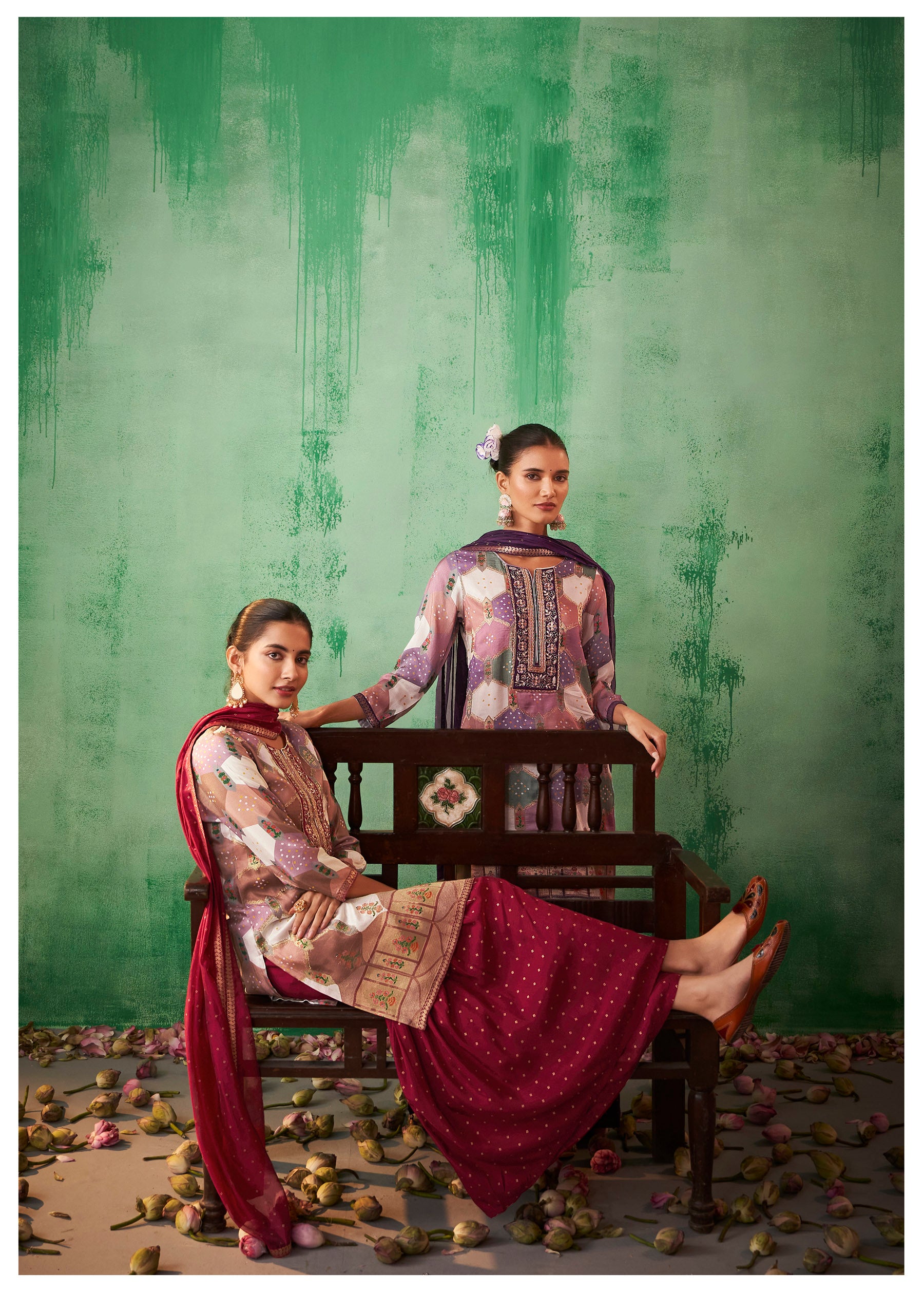 Kanika Jacquard Sharara