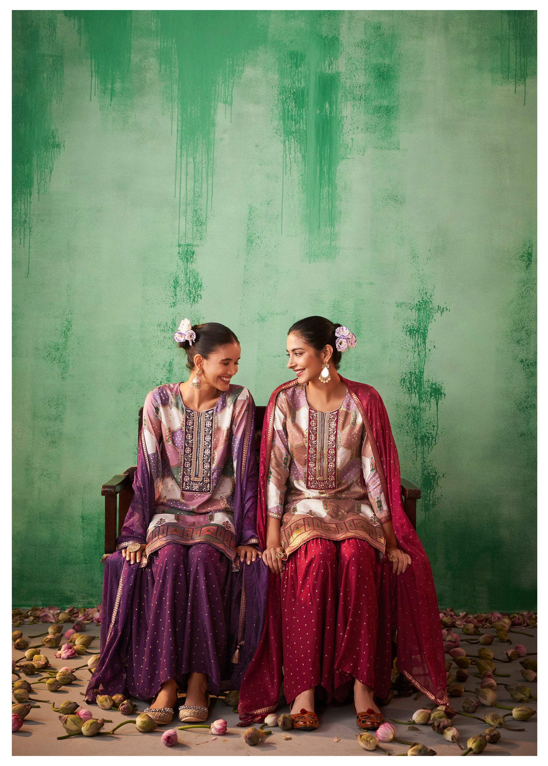 Kanika Jacquard Sharara