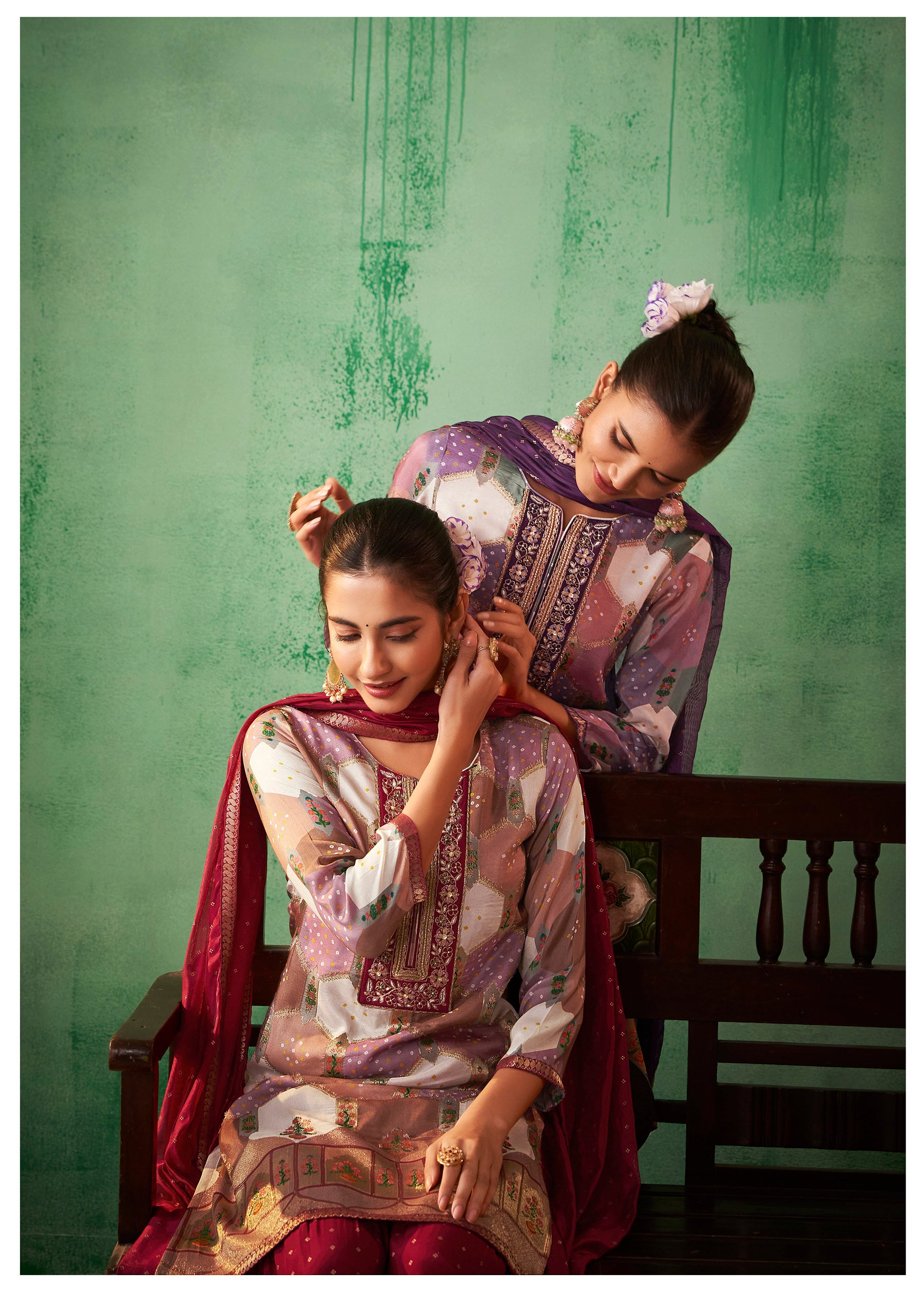 Kanika Jacquard Sharara