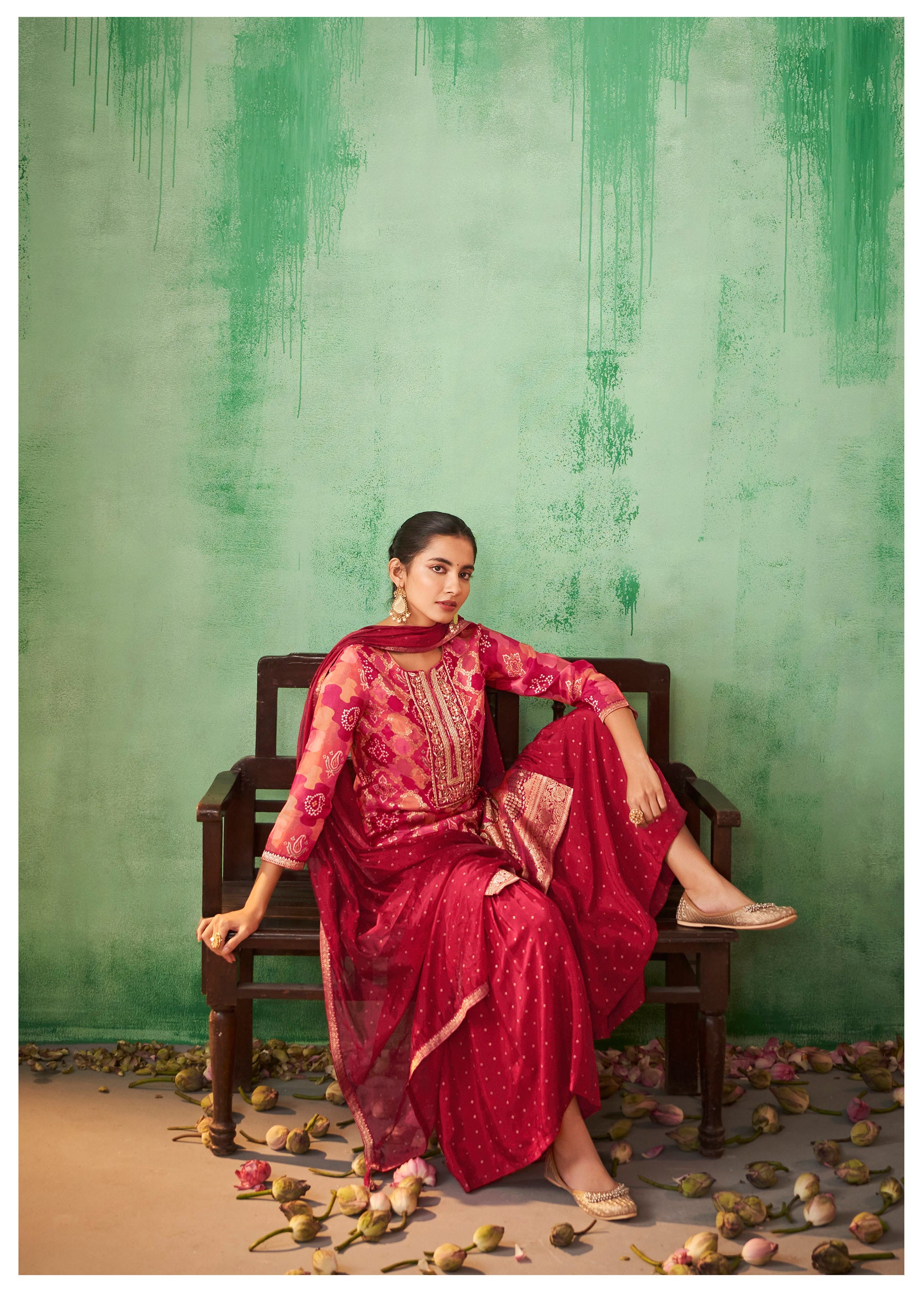 Rajshree Jacquard Sharara Set