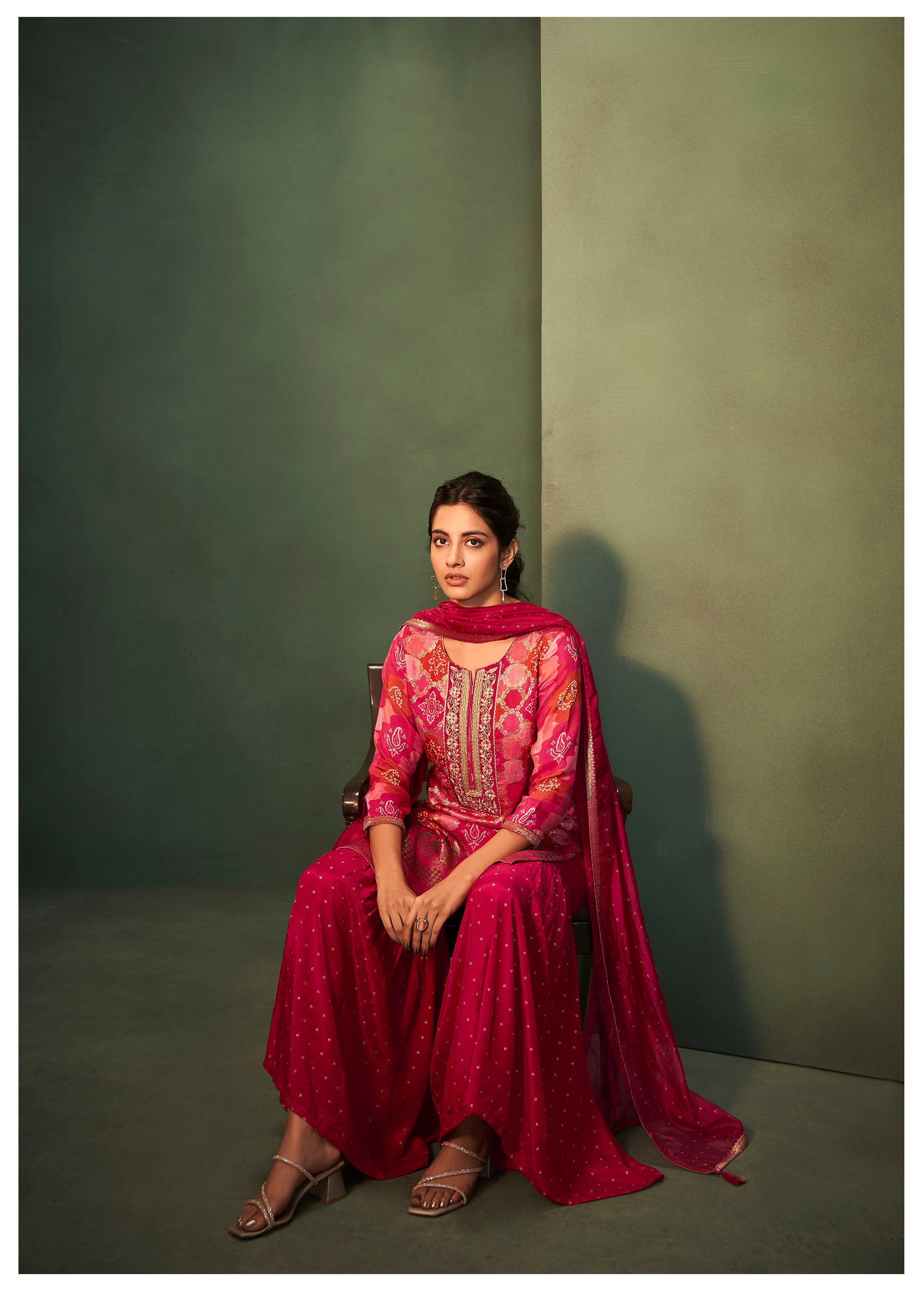 Petalyn Rani Dola Silk Kurta Set