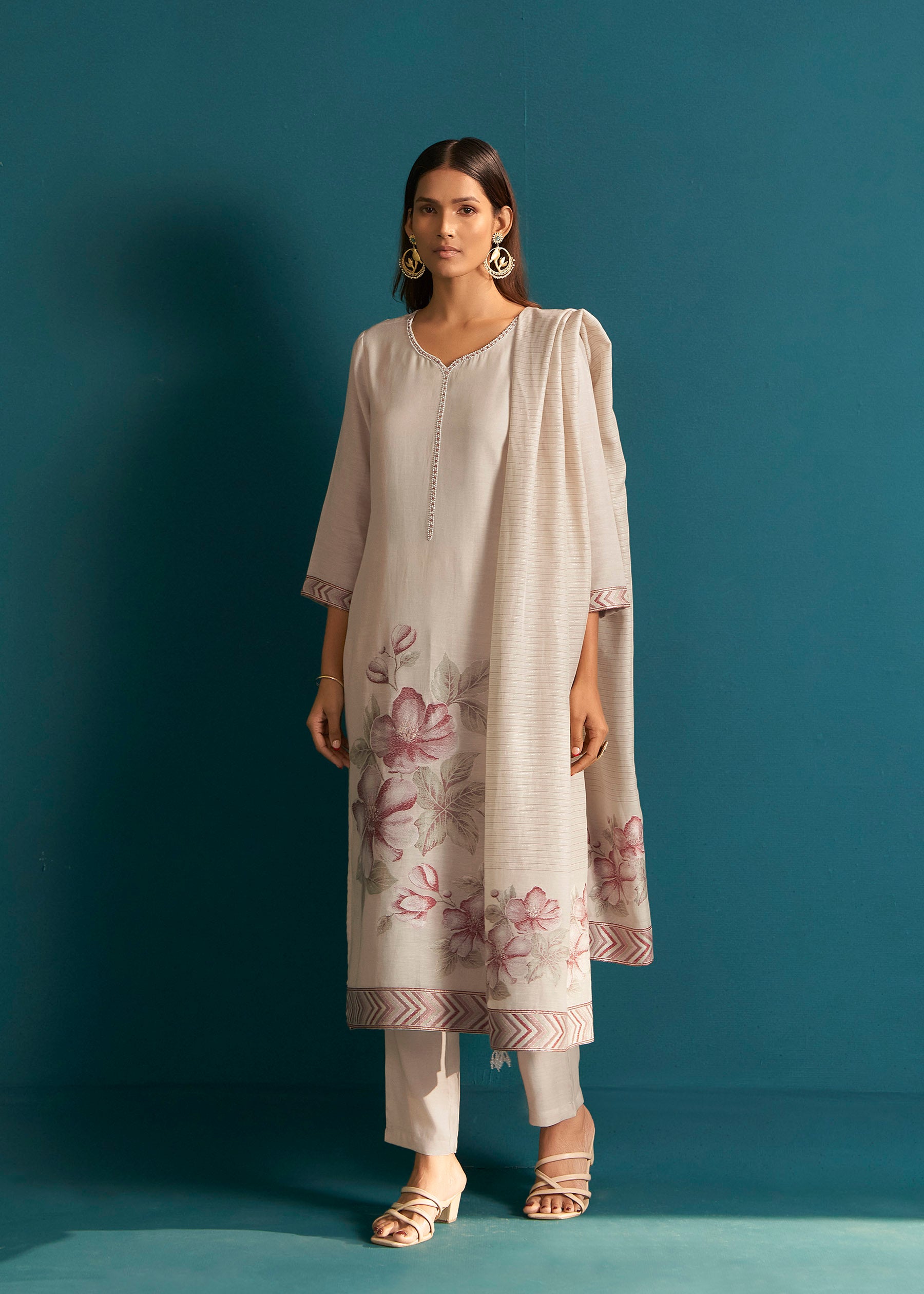 Classique Linen Silk Kurta Set