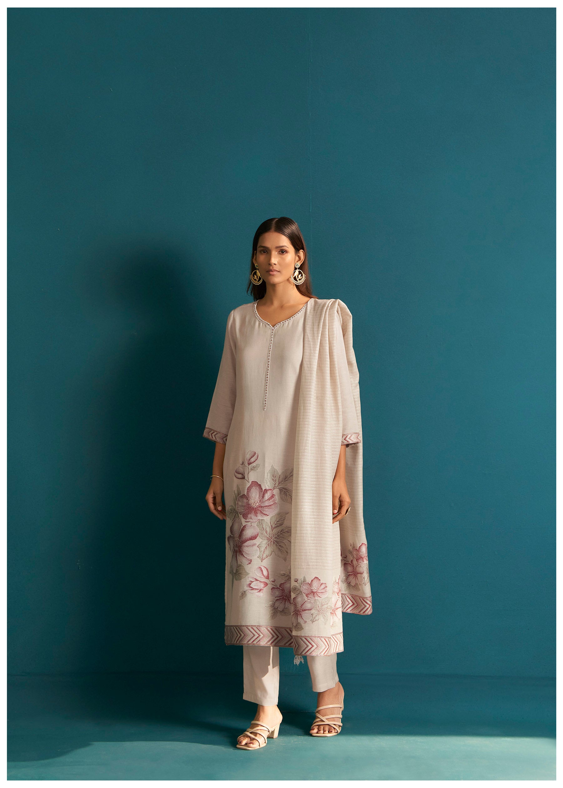 Classique Linen Silk Kurta Set