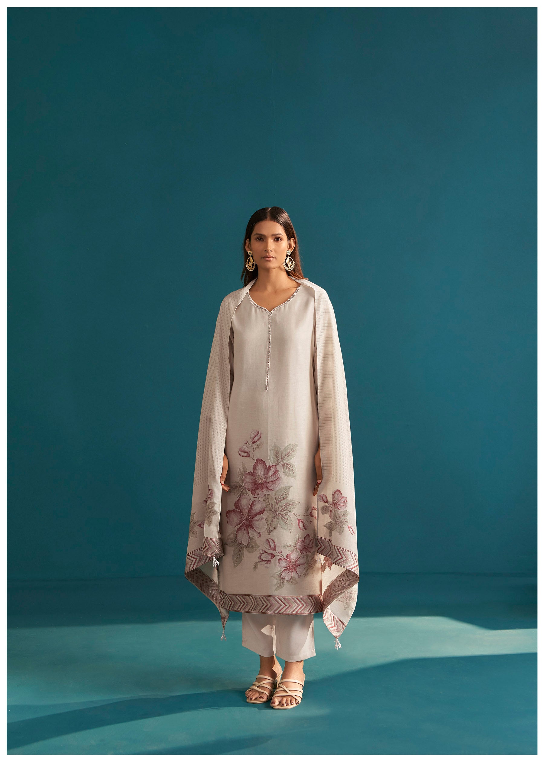 Classique Linen Silk Kurta Set
