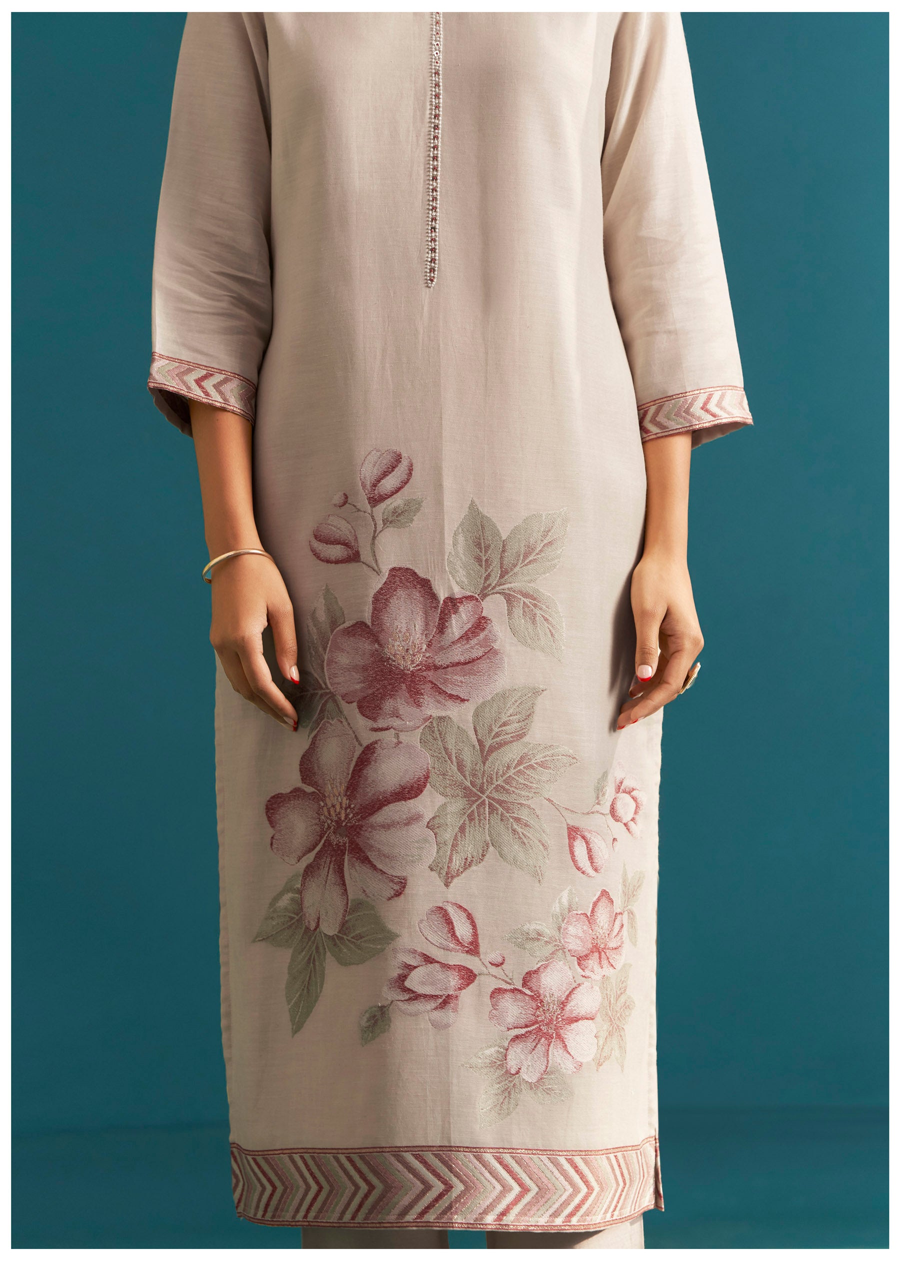 Classique Linen Silk Kurta Set