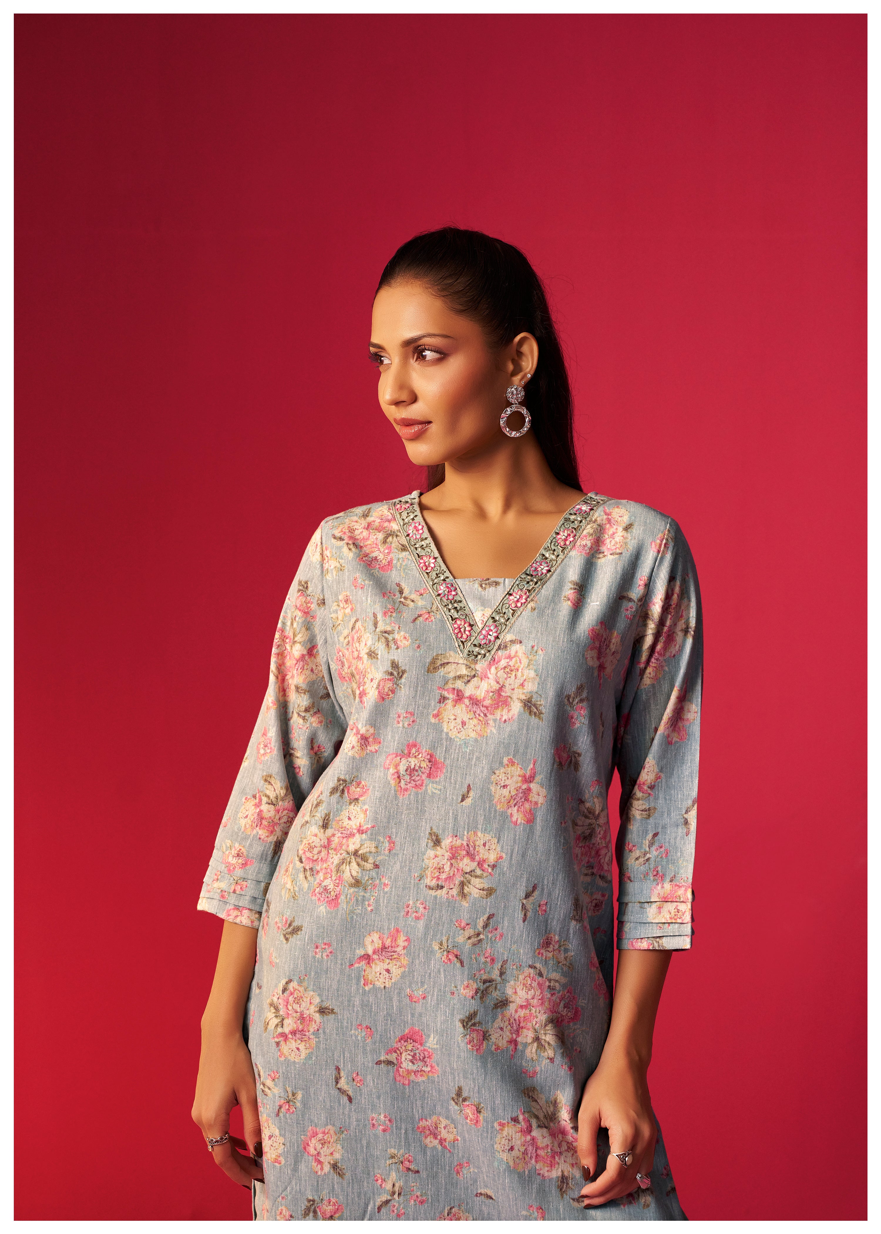 Digital Print Kurta Set