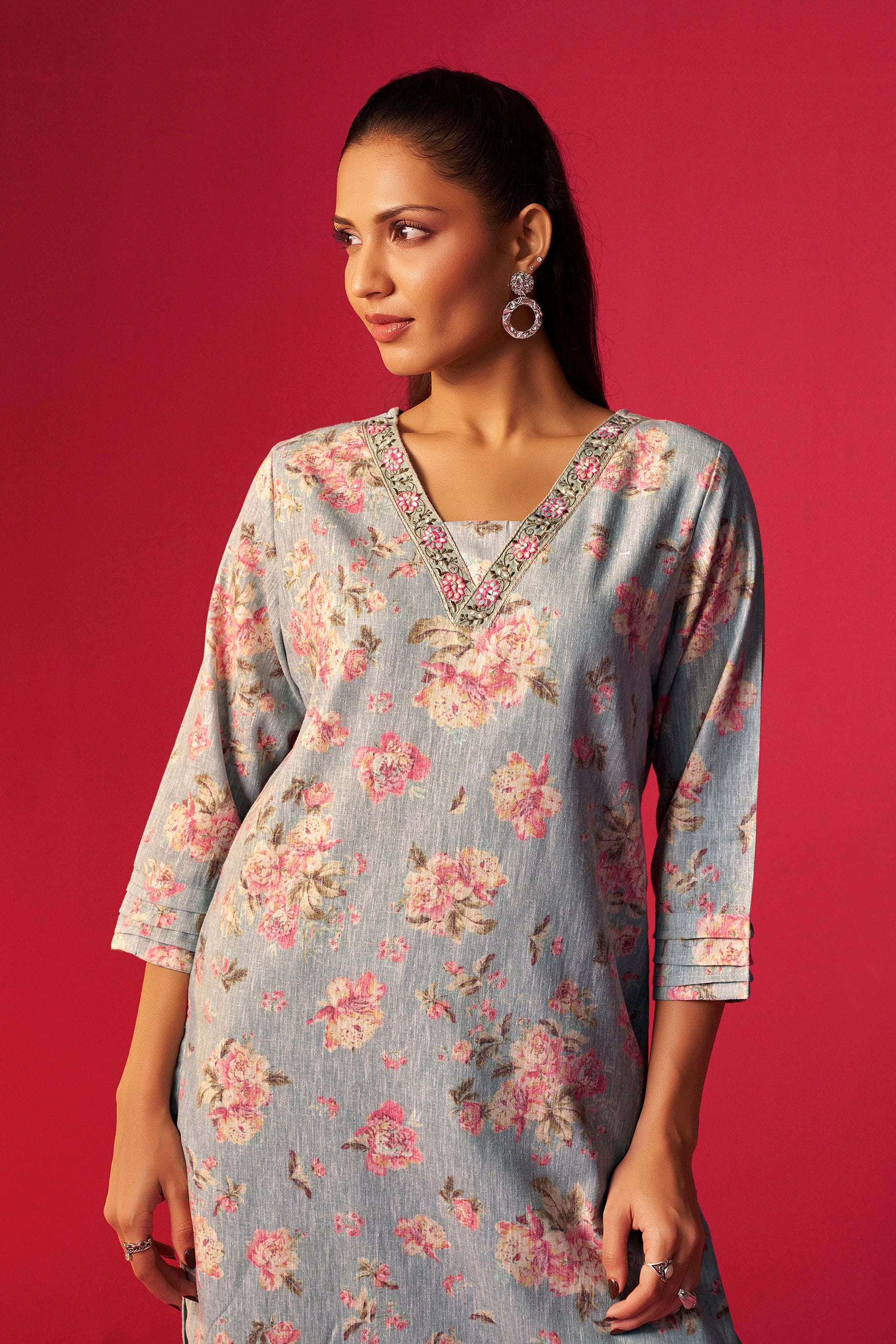 Digital Print Kurta Set