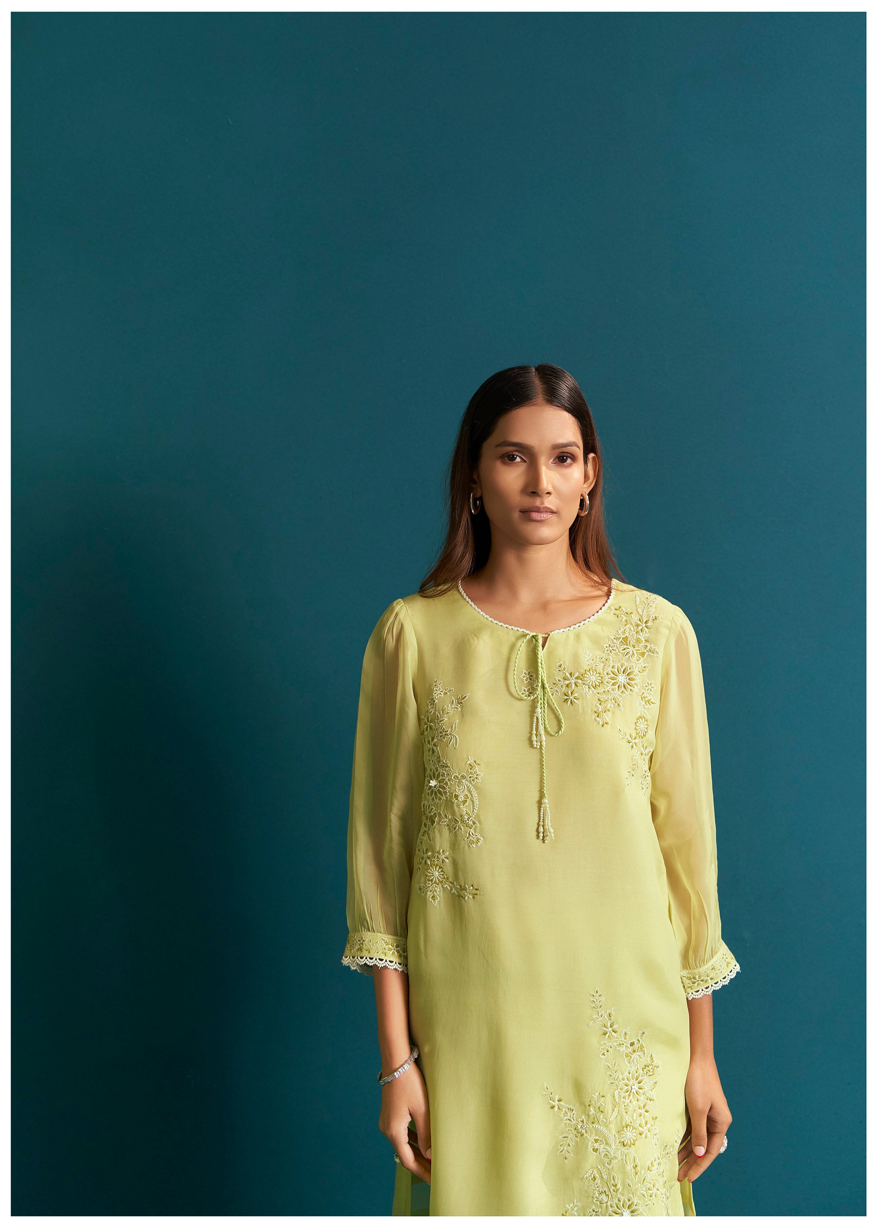 Honeydew Pure Organza Coords