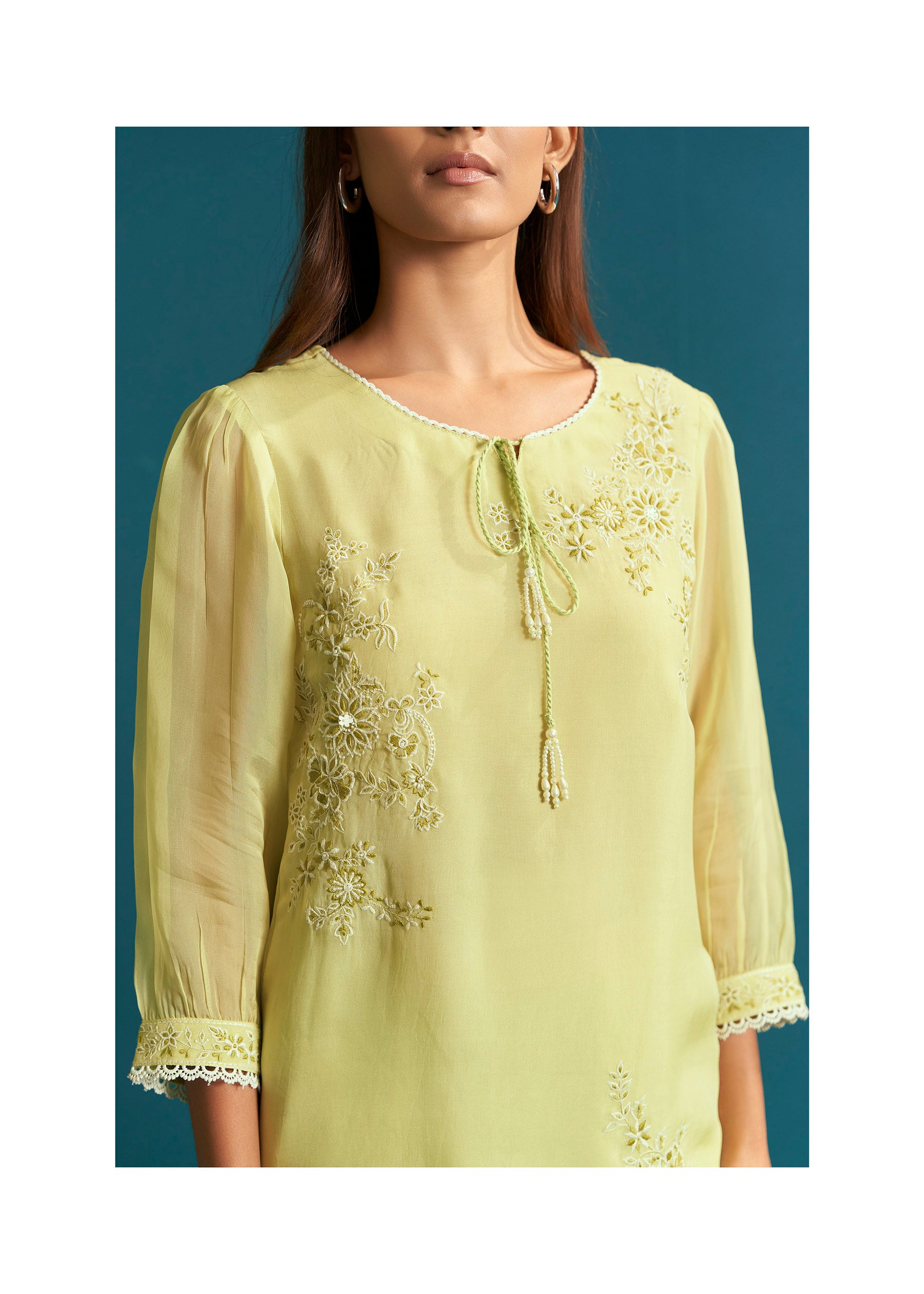 Honeydew Pure Organza Coords