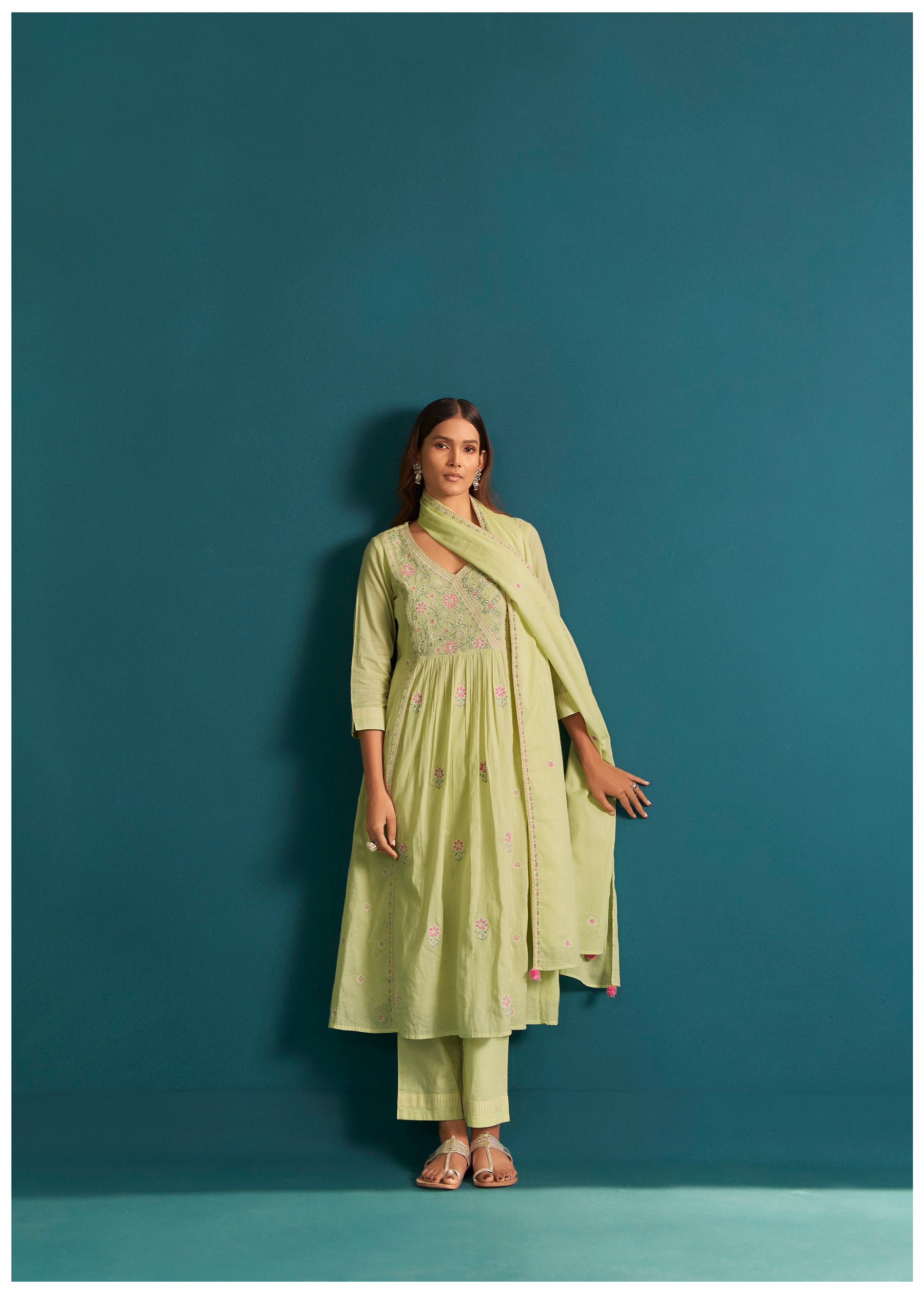 Lemon Glow Cotton Kurta Set