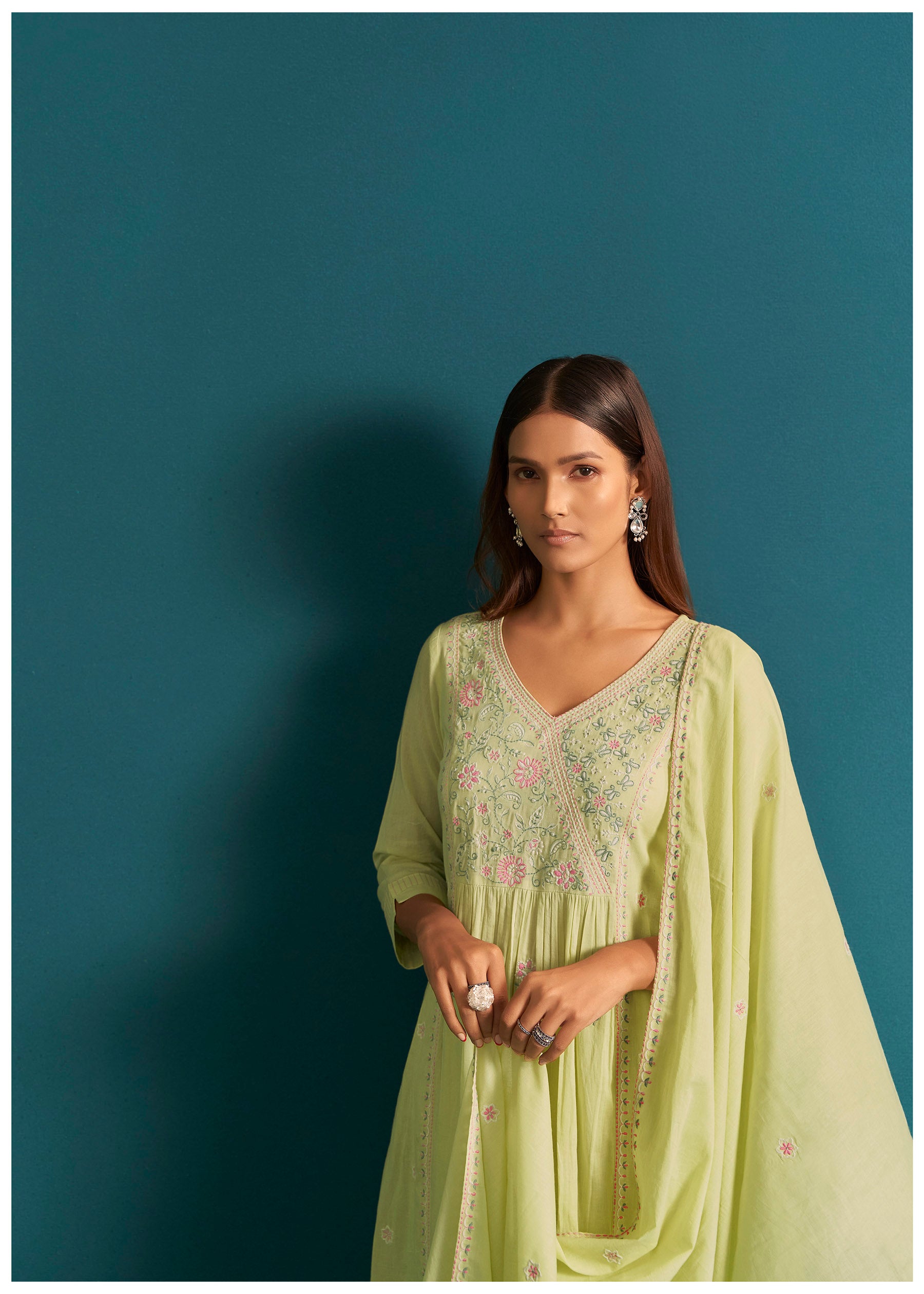 Lemon Glow Cotton Kurta Set