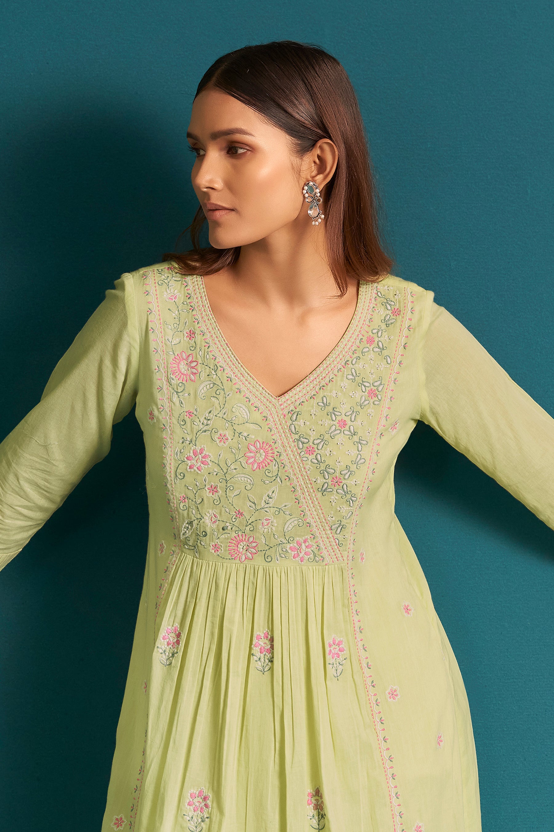 Lemon Glow Cotton Kurta Set