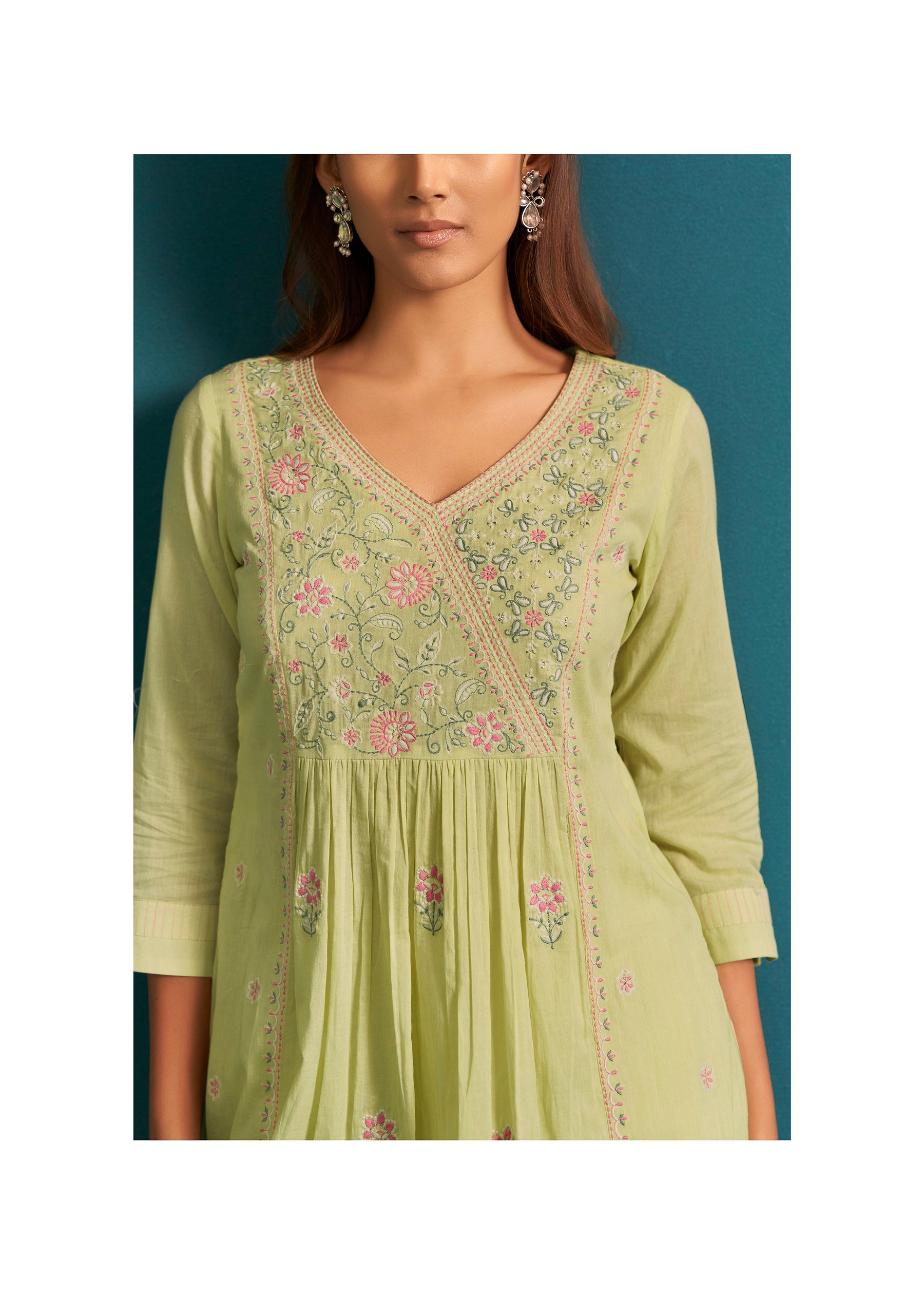 Lemon Glow Cotton Kurta Set