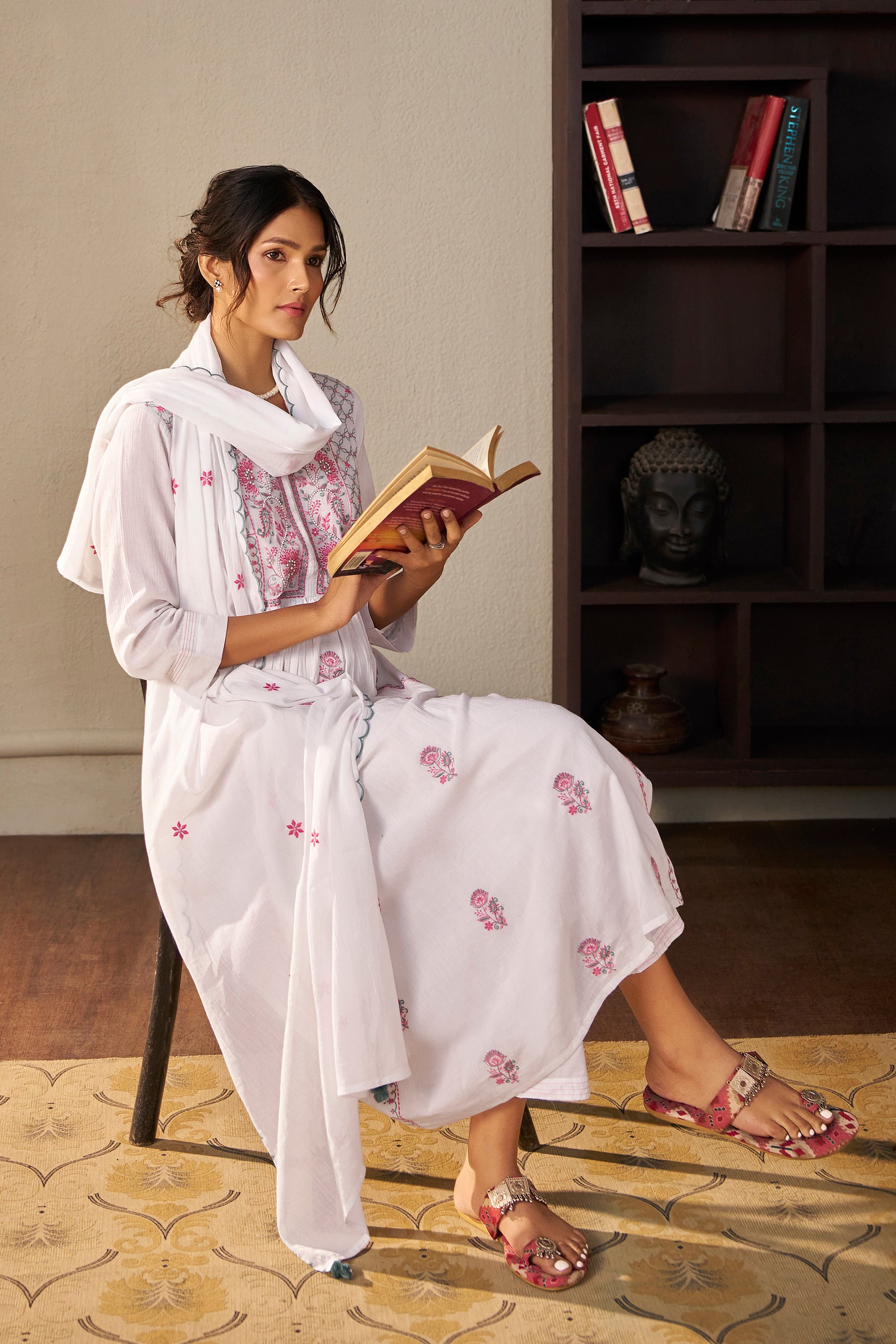 Cotton Embroidered Crush Set