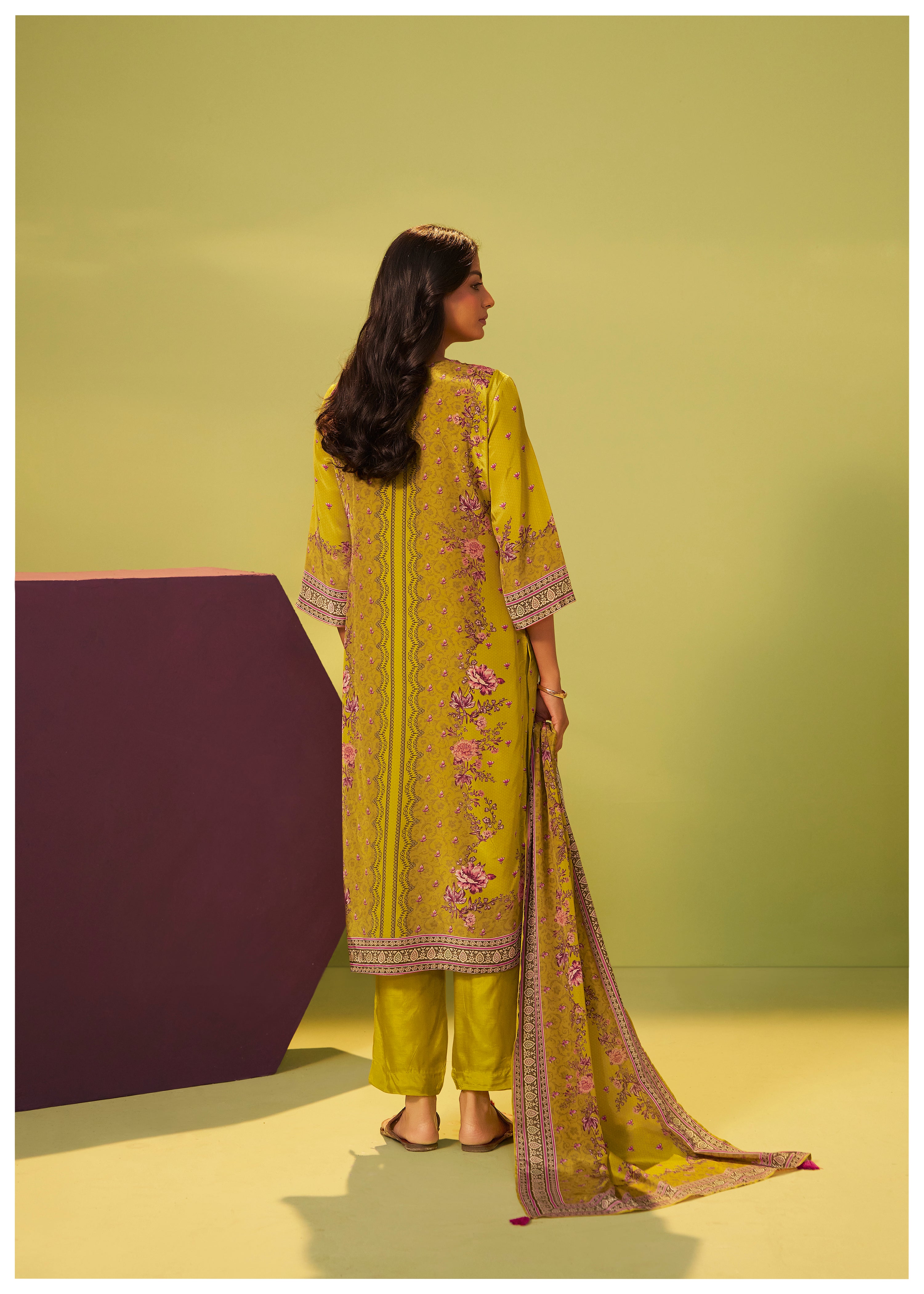 Crepe Silk Kurta Set