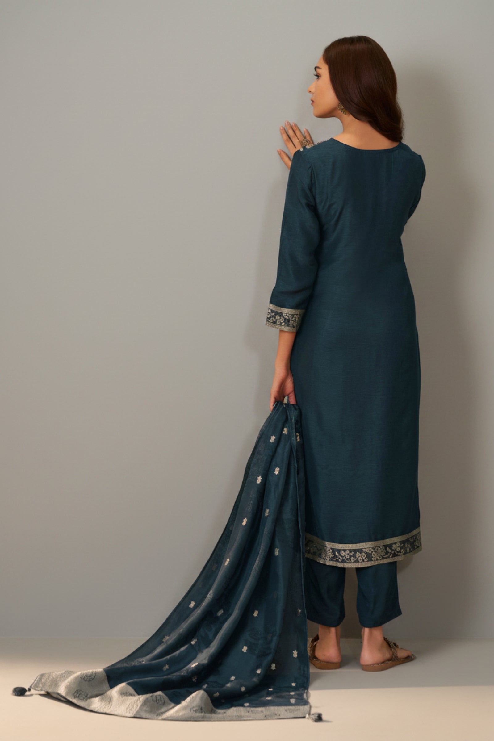 Russian Jacquard Set – Blue