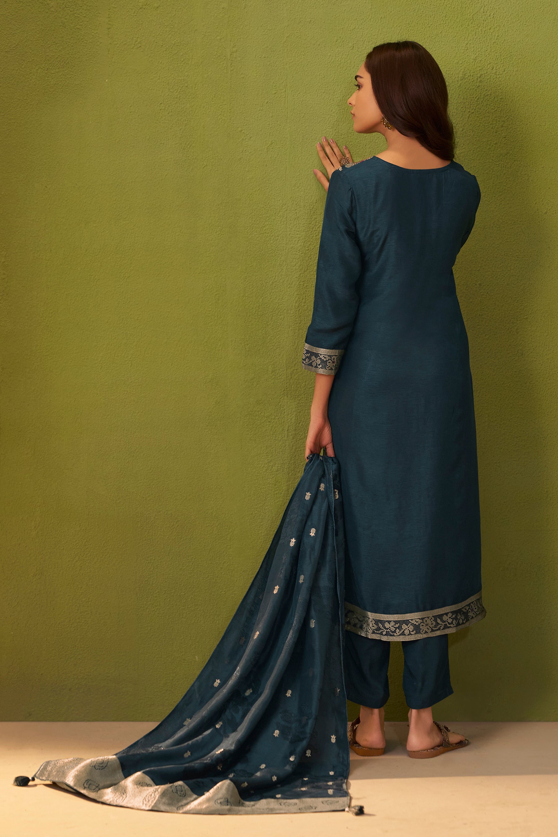 Russian Jacquard Set – Blue