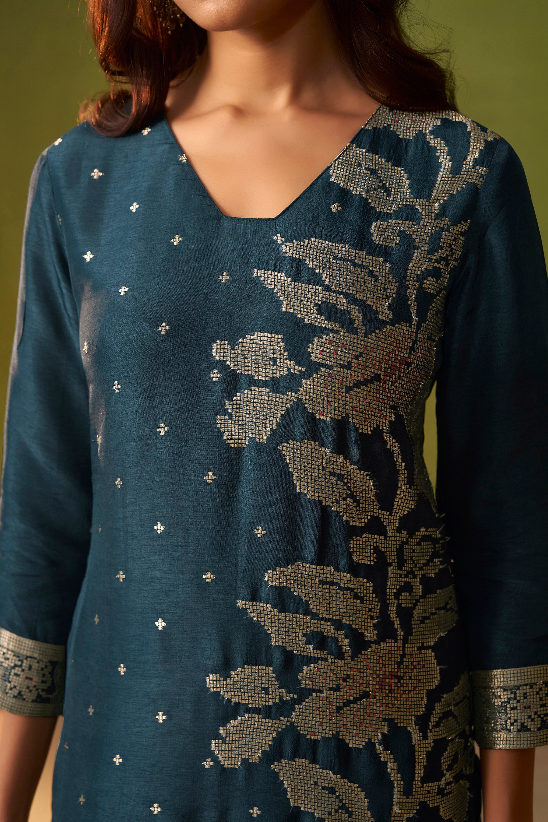 Russian Jacquard Set – Blue