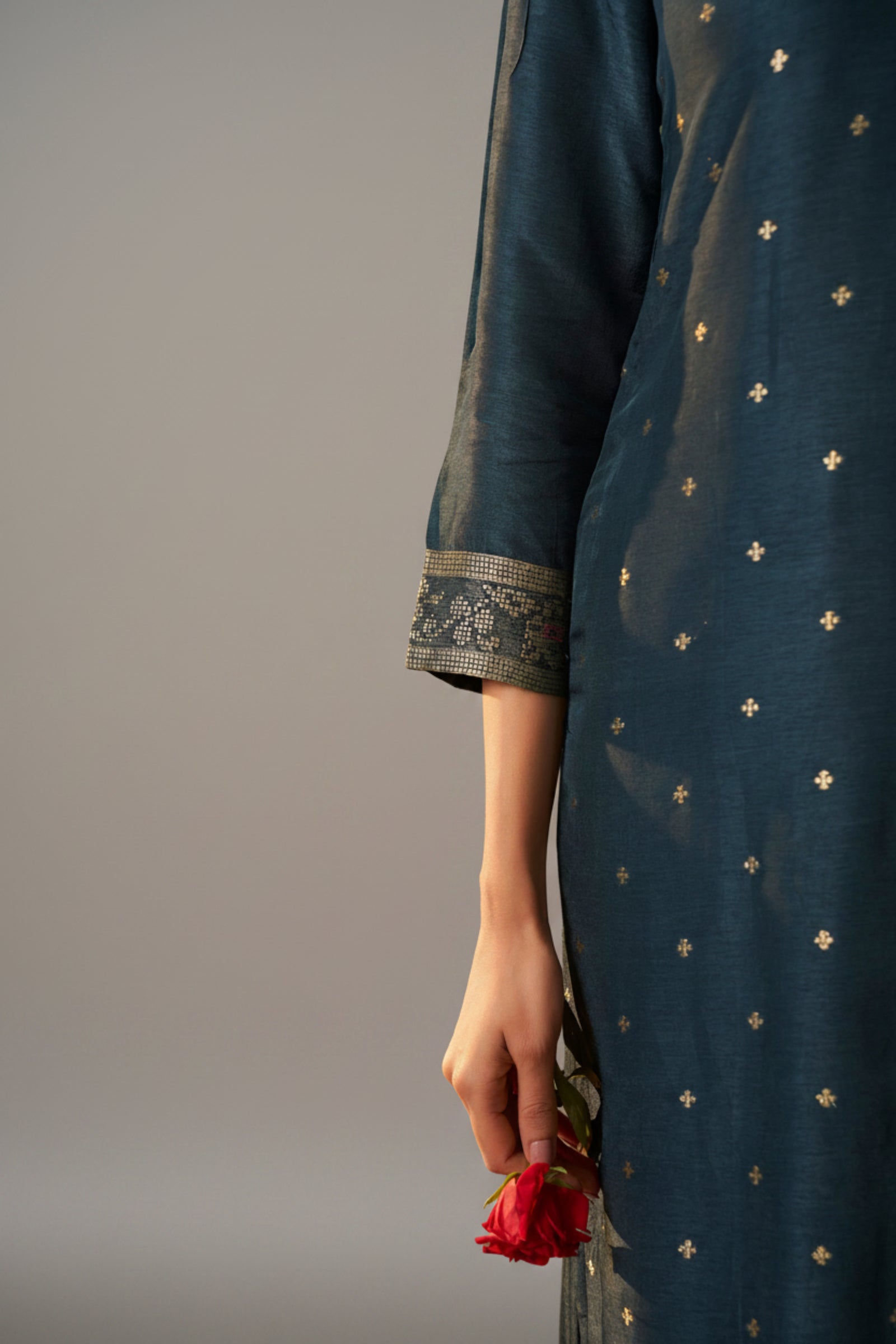 Russian Jacquard Set – Blue