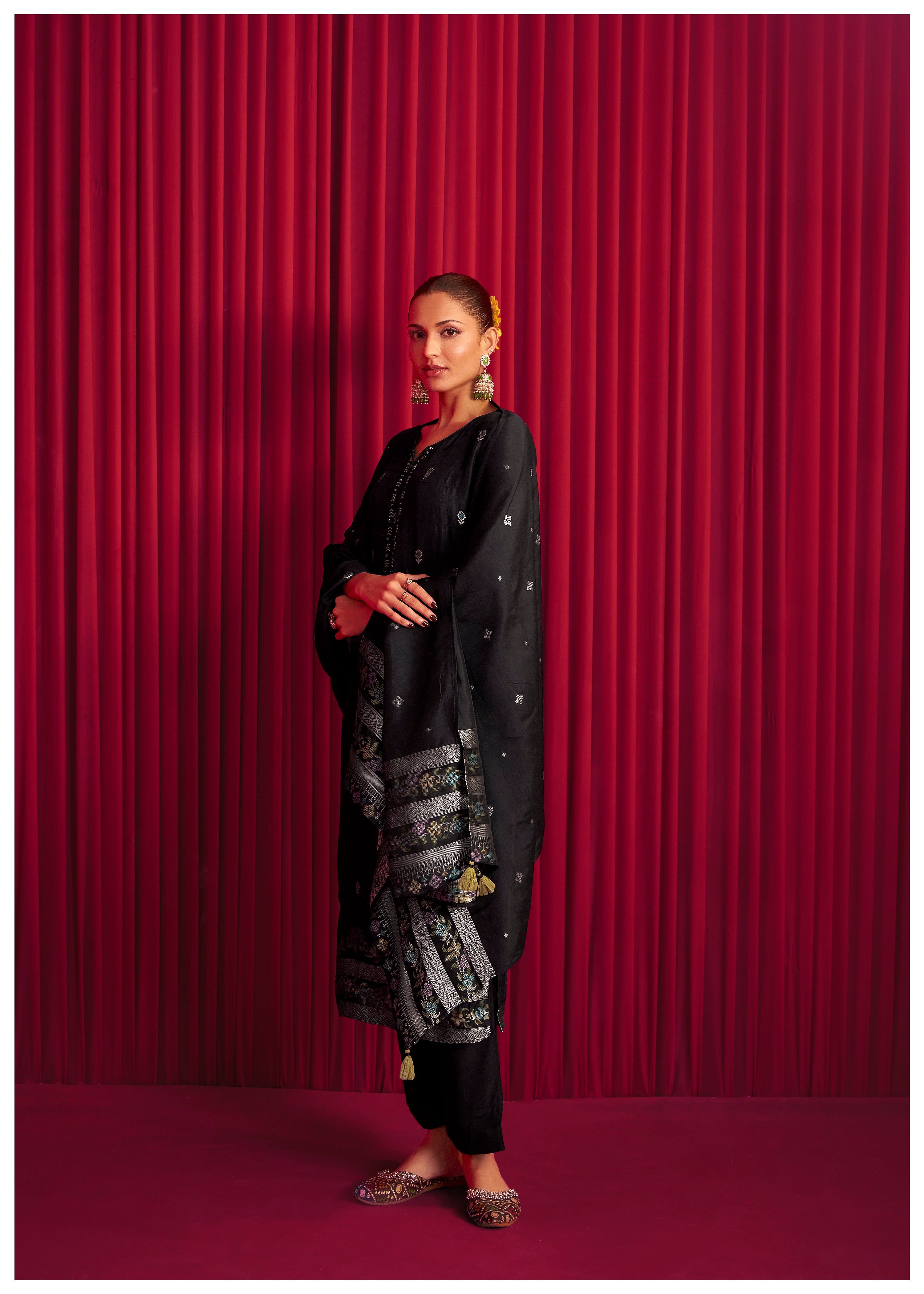 Bhagalpuri Silk Jacquard Set