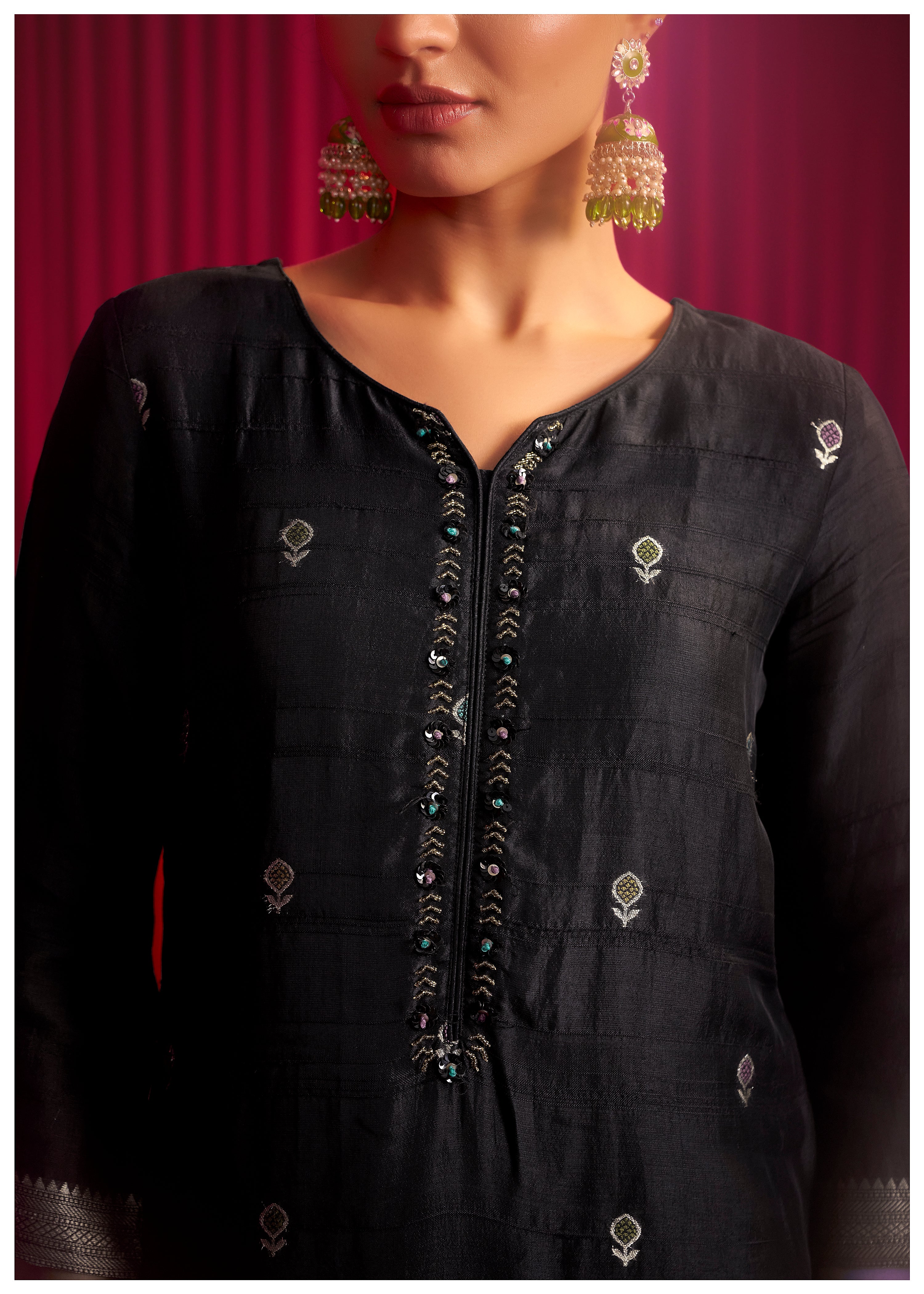 Bhagalpuri Silk Jacquard Set